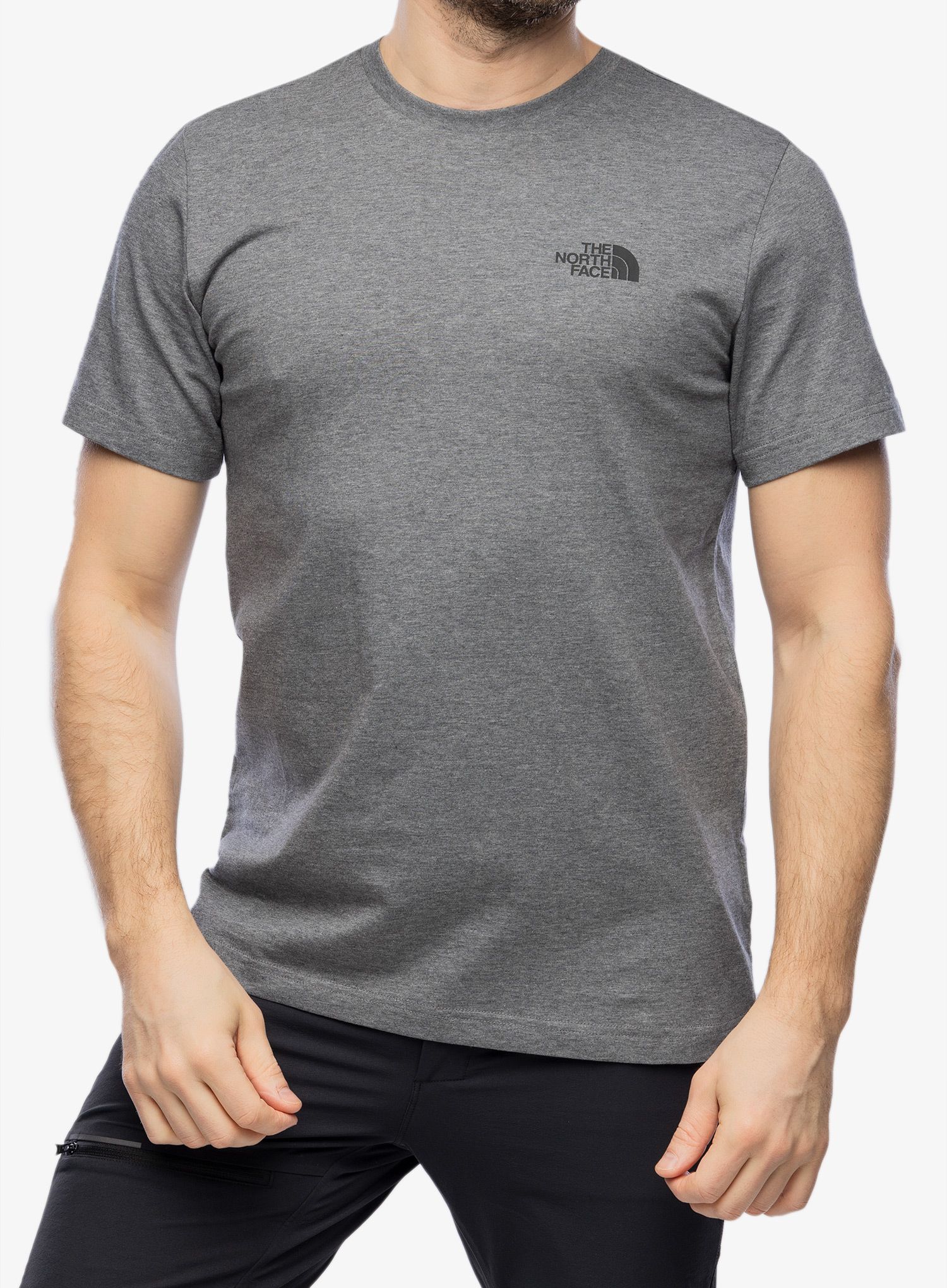 Bavlněné tričko The North Face S/S Simple Dome Tee - medium grey