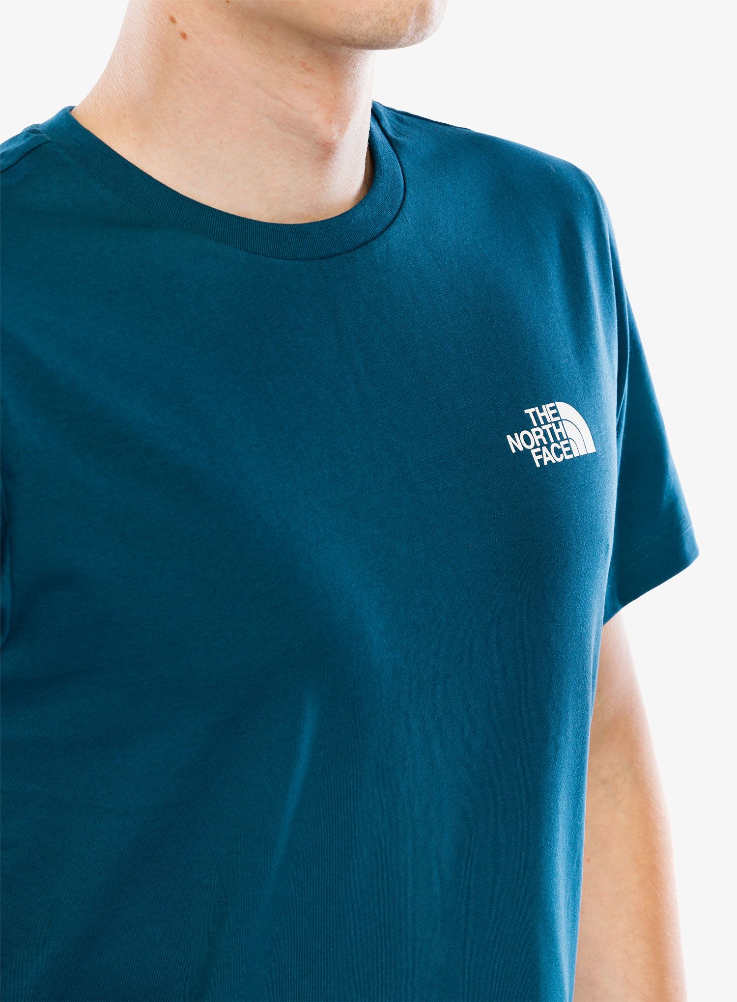 Bavlněné tričko The North Face S/S Simple Dome Tee - midnight petrol