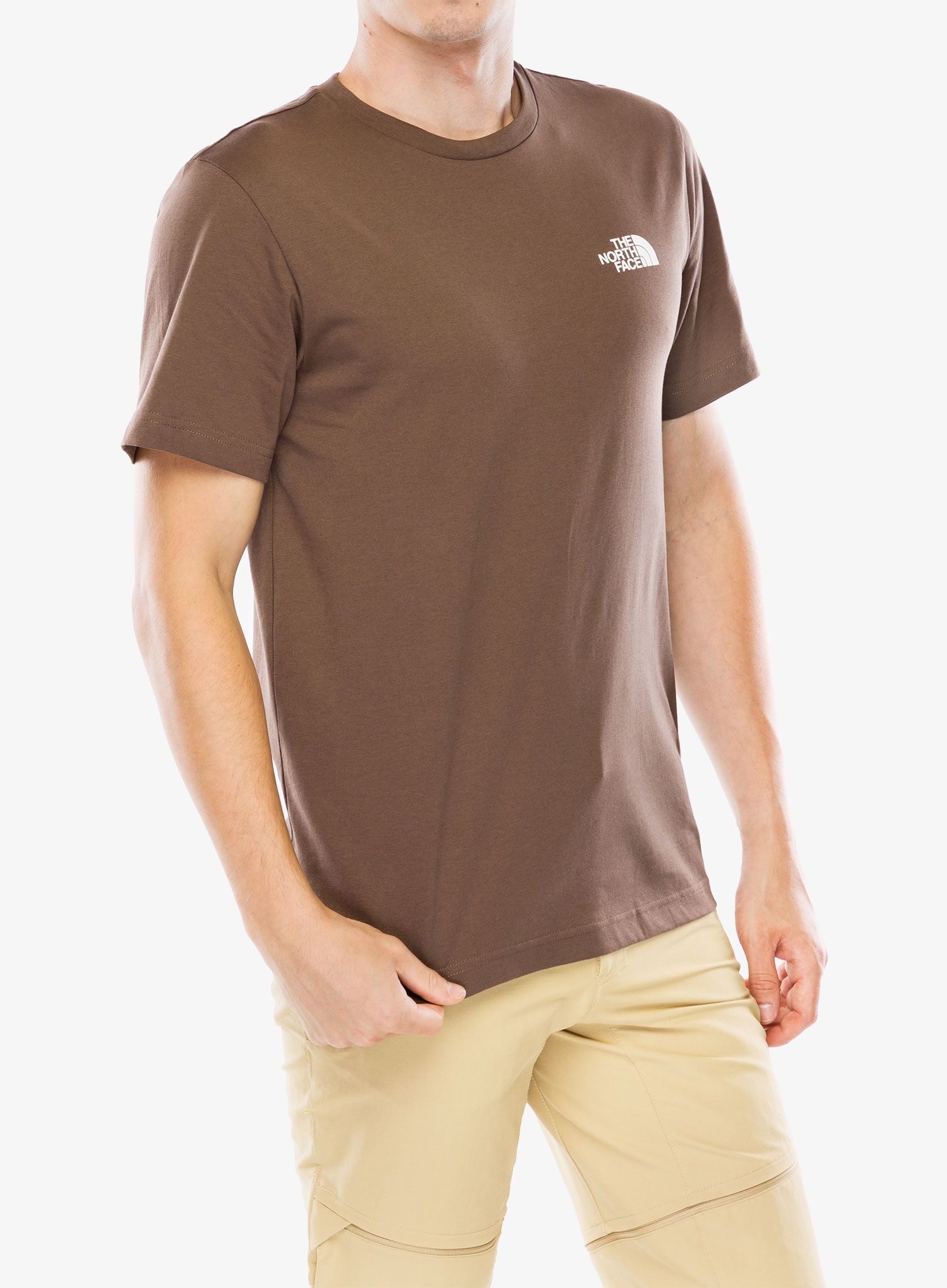 Bavlněné tričko The North Face S/S Simple Dome Tee - smokey brown