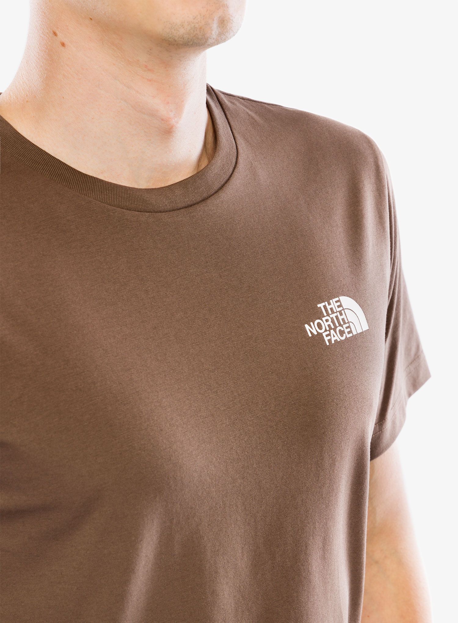 Bavlněné tričko The North Face S/S Simple Dome Tee - smokey brown