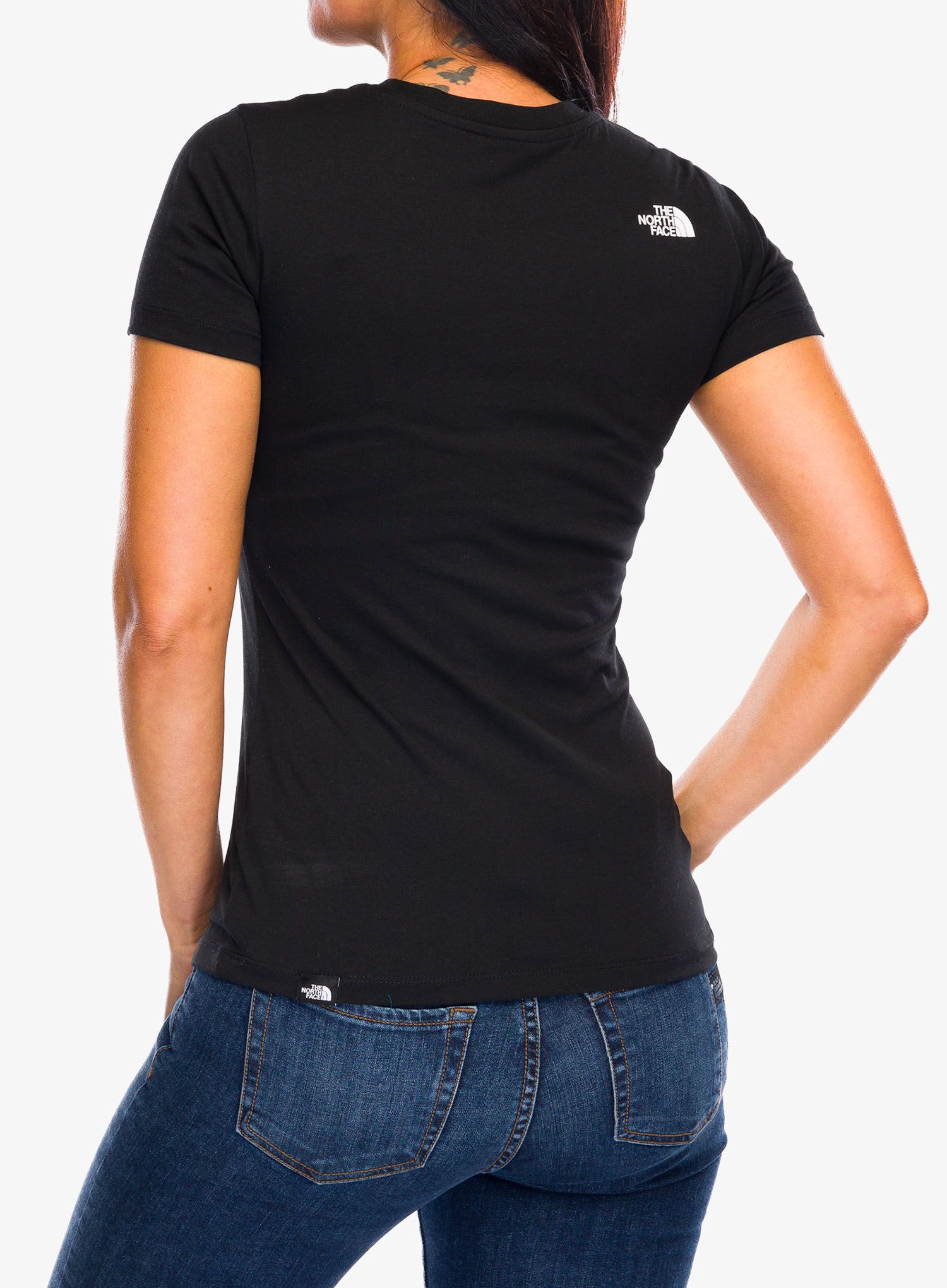 Bavlněné tričko dámské The North Face S/S Simple Dome Tee - tnf black
