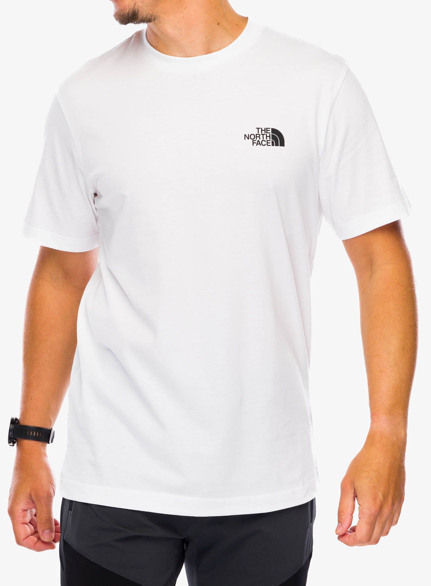 Bavlněné tričko The North Face S/S Simple Dome Tee - tnf white
