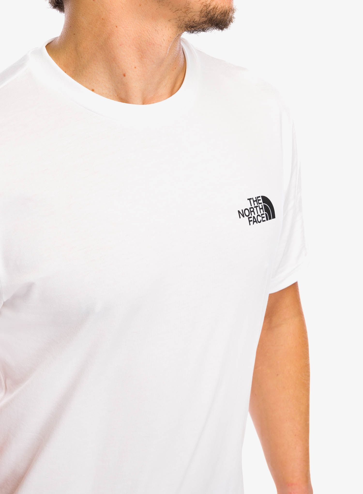 Bavlněné tričko The North Face S/S Simple Dome Tee - tnf white