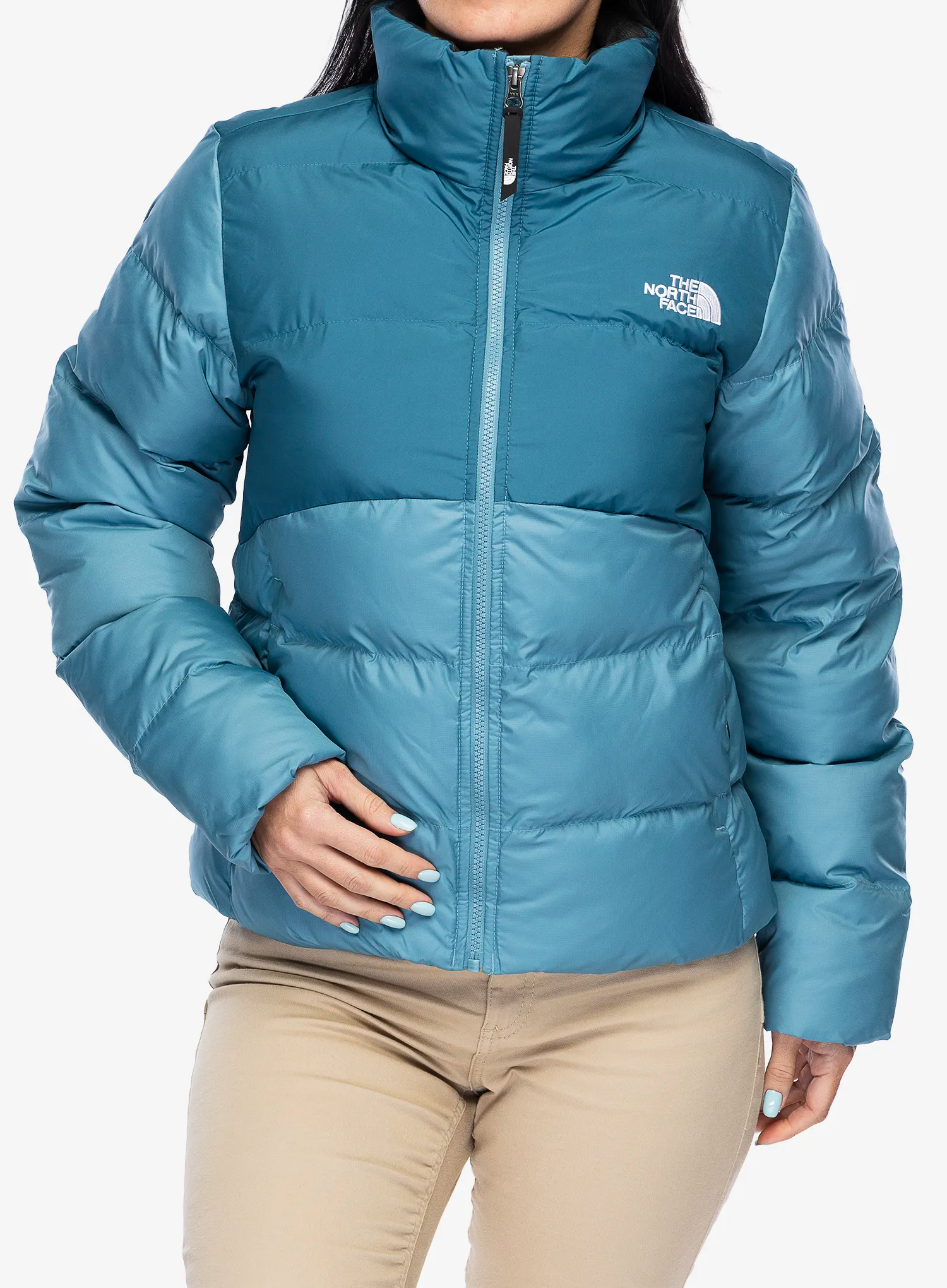 Dámská zimní bunda The North Face Saikuru Jacket - algae blue/mallard blue
