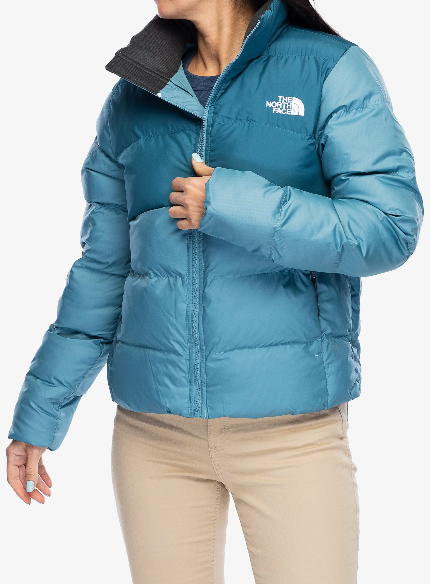 Dámská zimní bunda The North Face Saikuru Jacket - algae blue/mallard blue