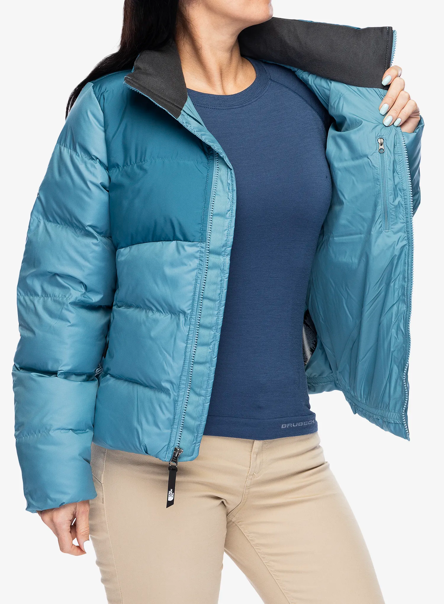 Dámská zimní bunda The North Face Saikuru Jacket - algae blue/mallard blue