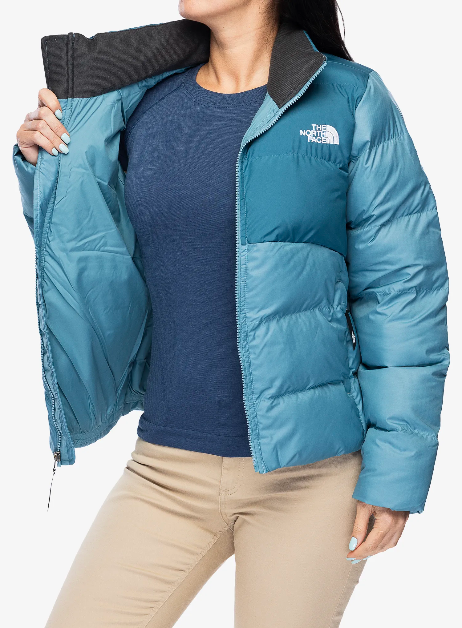 Dámská zimní bunda The North Face Saikuru Jacket - algae blue/mallard blue