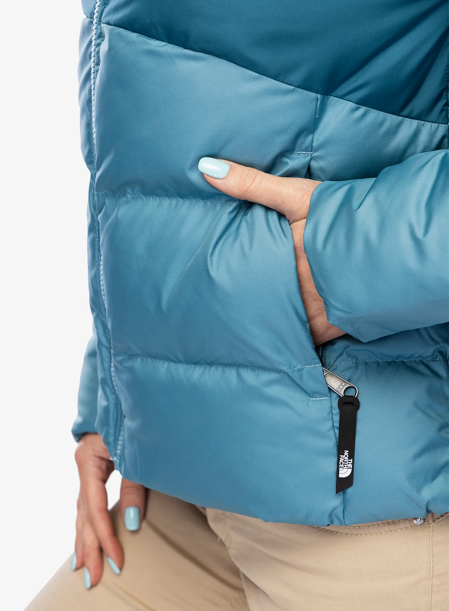 Dámská zimní bunda The North Face Saikuru Jacket - algae blue/mallard blue