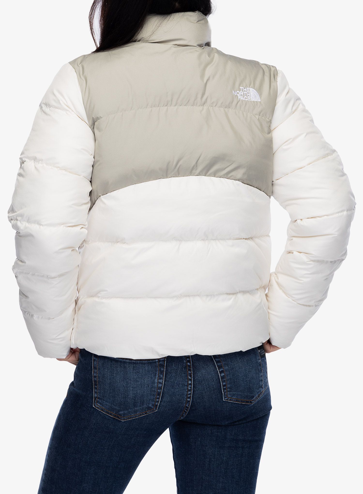 Dámská zimní bunda The North Face Saikuru Jacket - white dune/clay grey