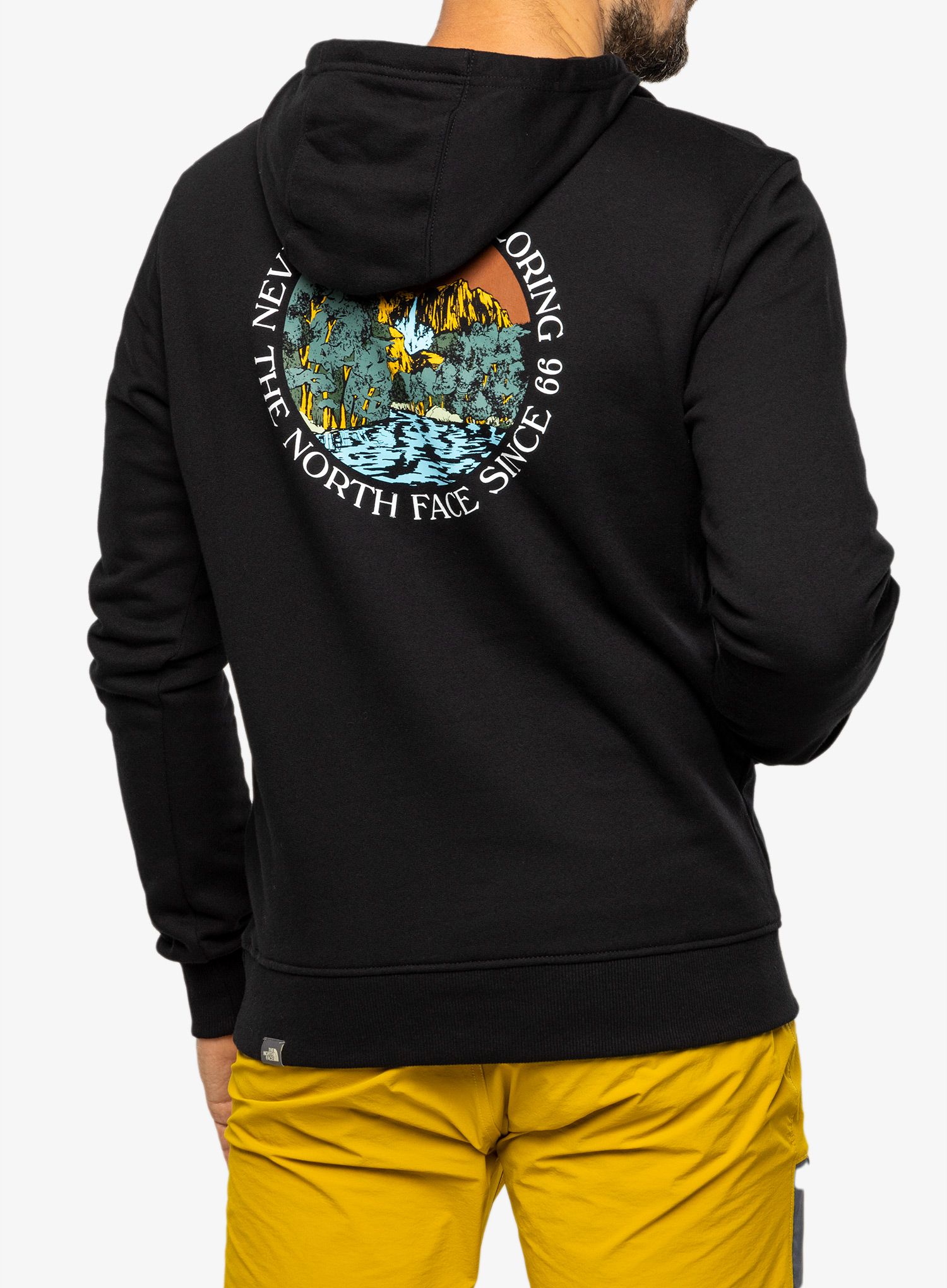 Pánská mikina The North Face Seasonal Graphic Hoodie - black/brown