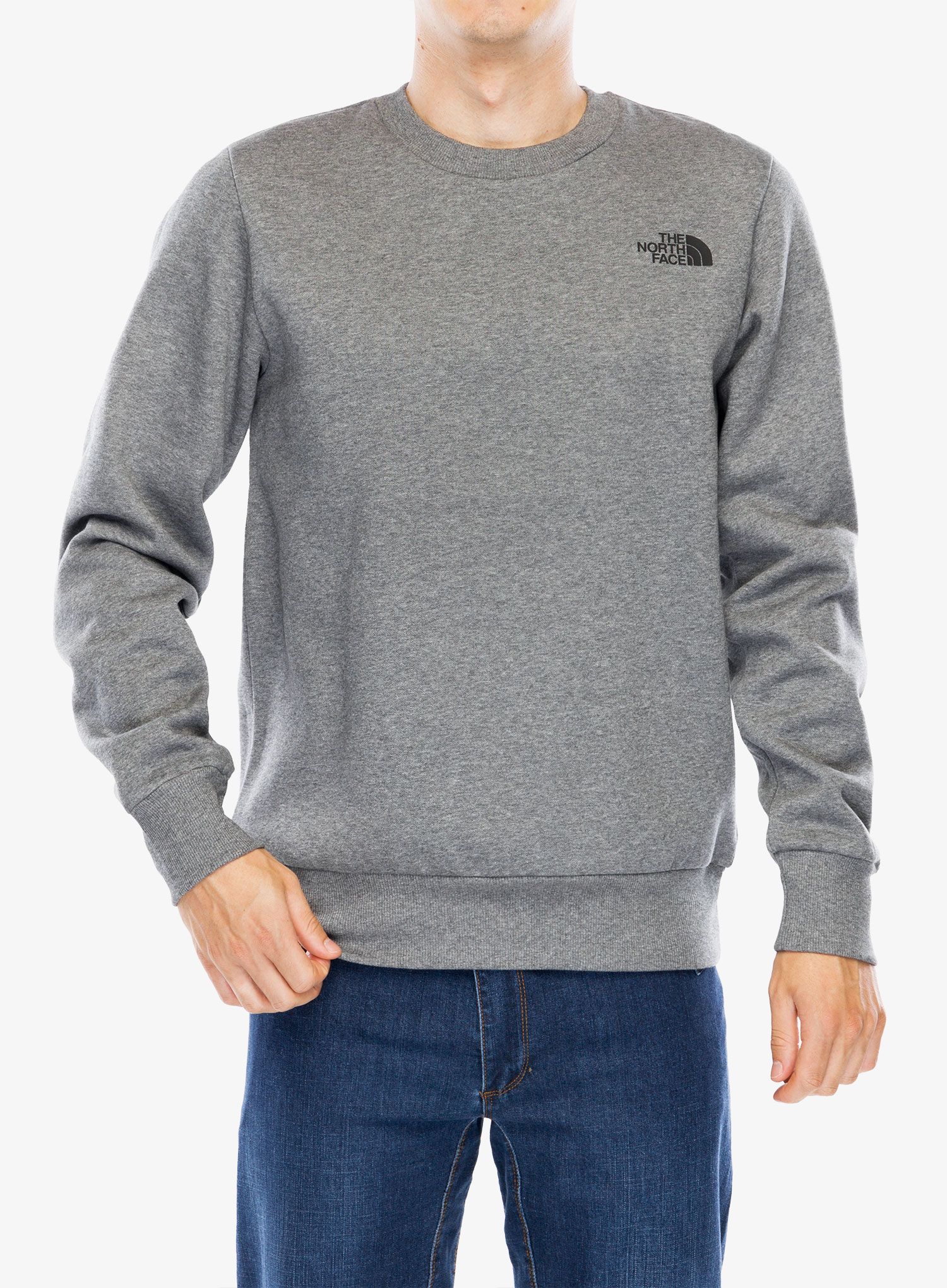 Mikina bez kapuce The North Face Simple Dome Crew - tnf medium grey heather