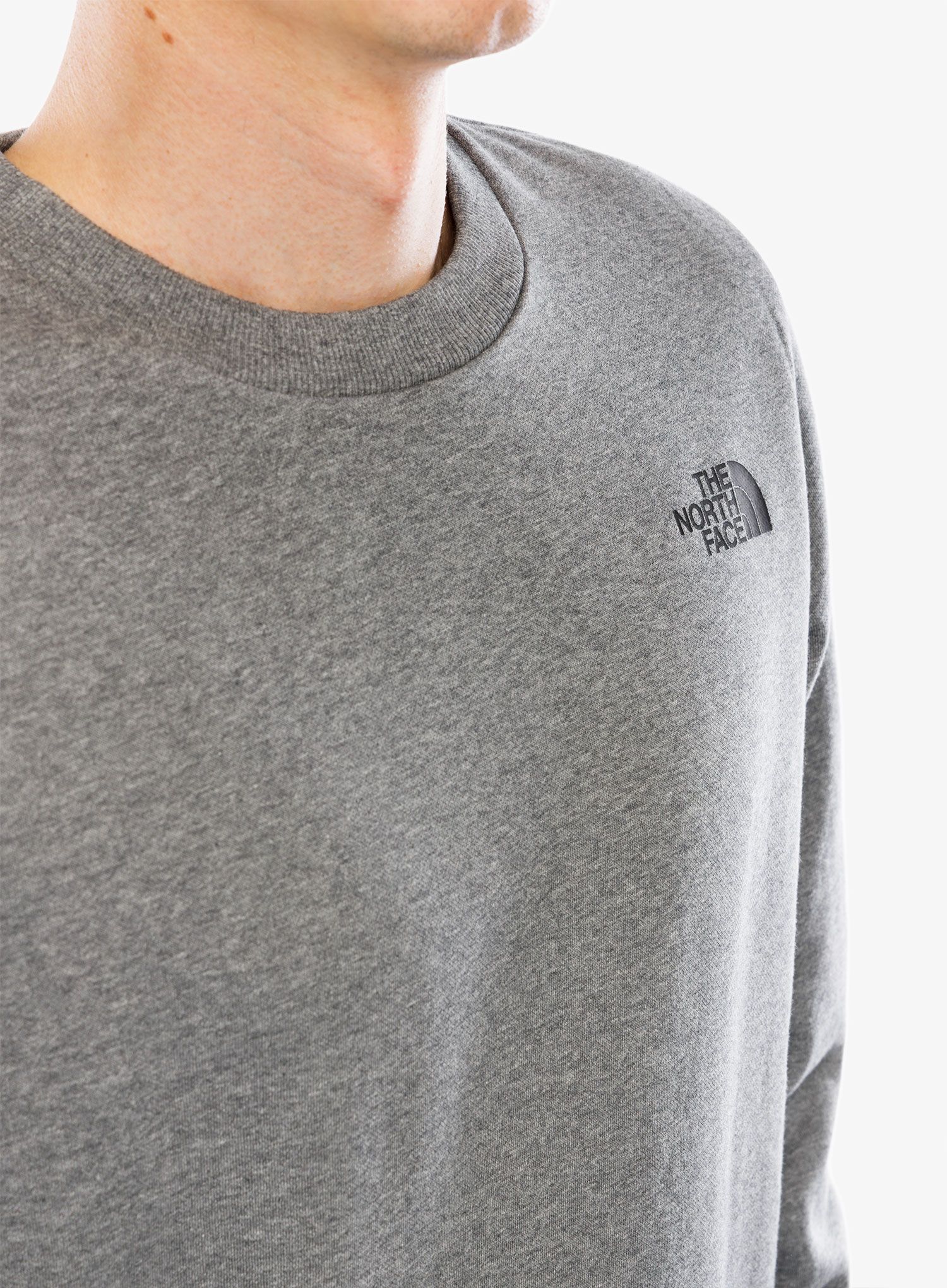 Mikina bez kapuce The North Face Simple Dome Crew - tnf medium grey heather