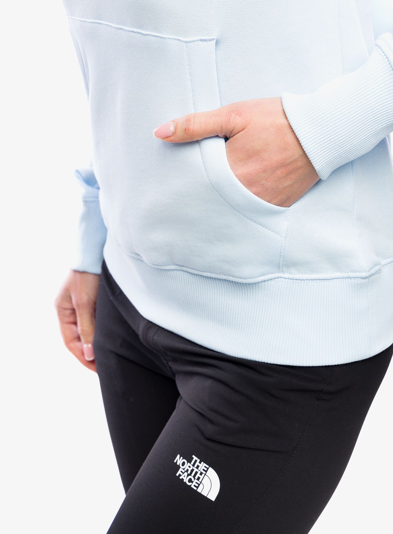 Dámská mikina s kapucí The North Face Simple Dome Hoodie - barely blue