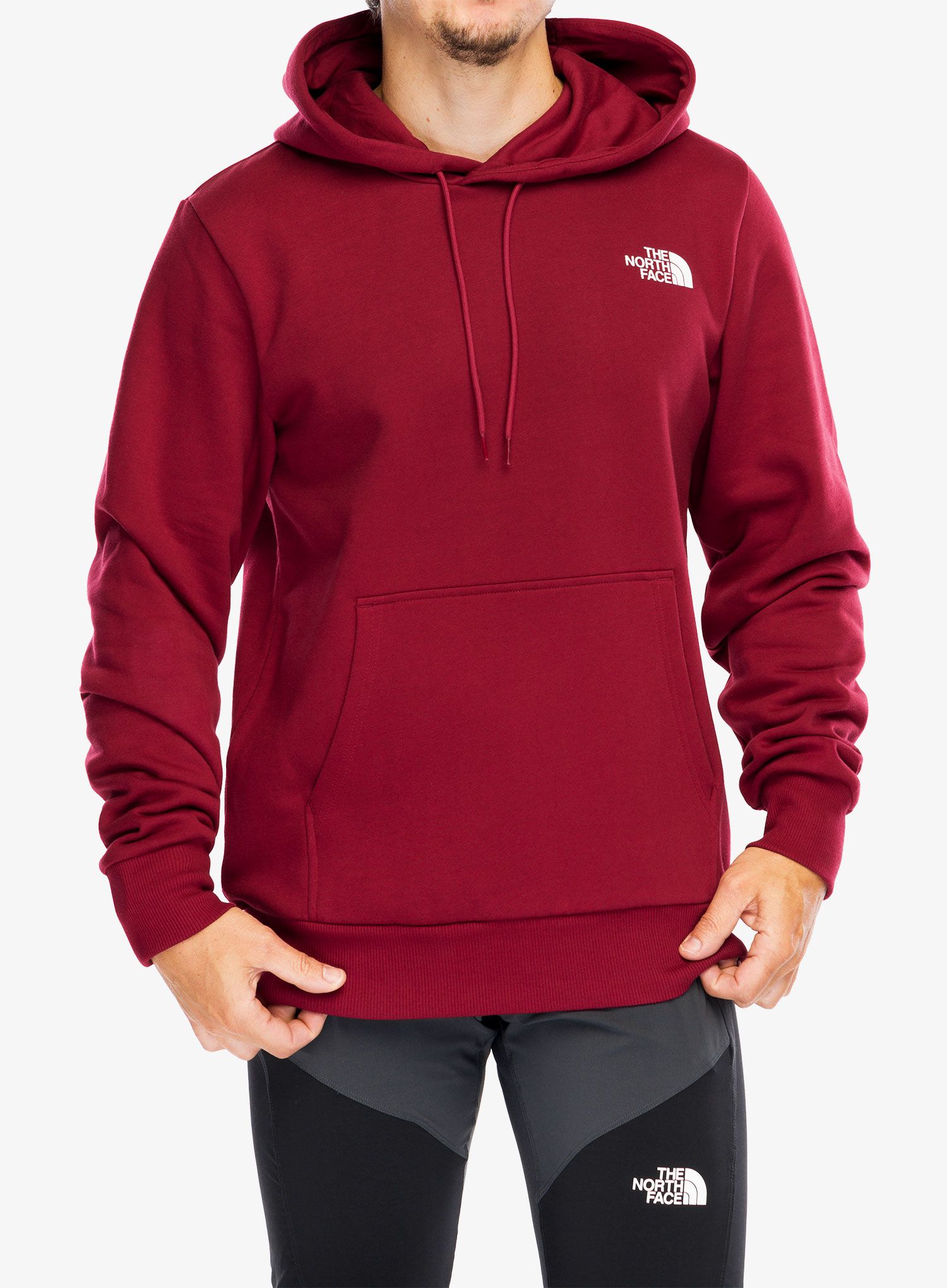 Mikina s kapucí The North Face Simple Dome Hoodie - beetroot