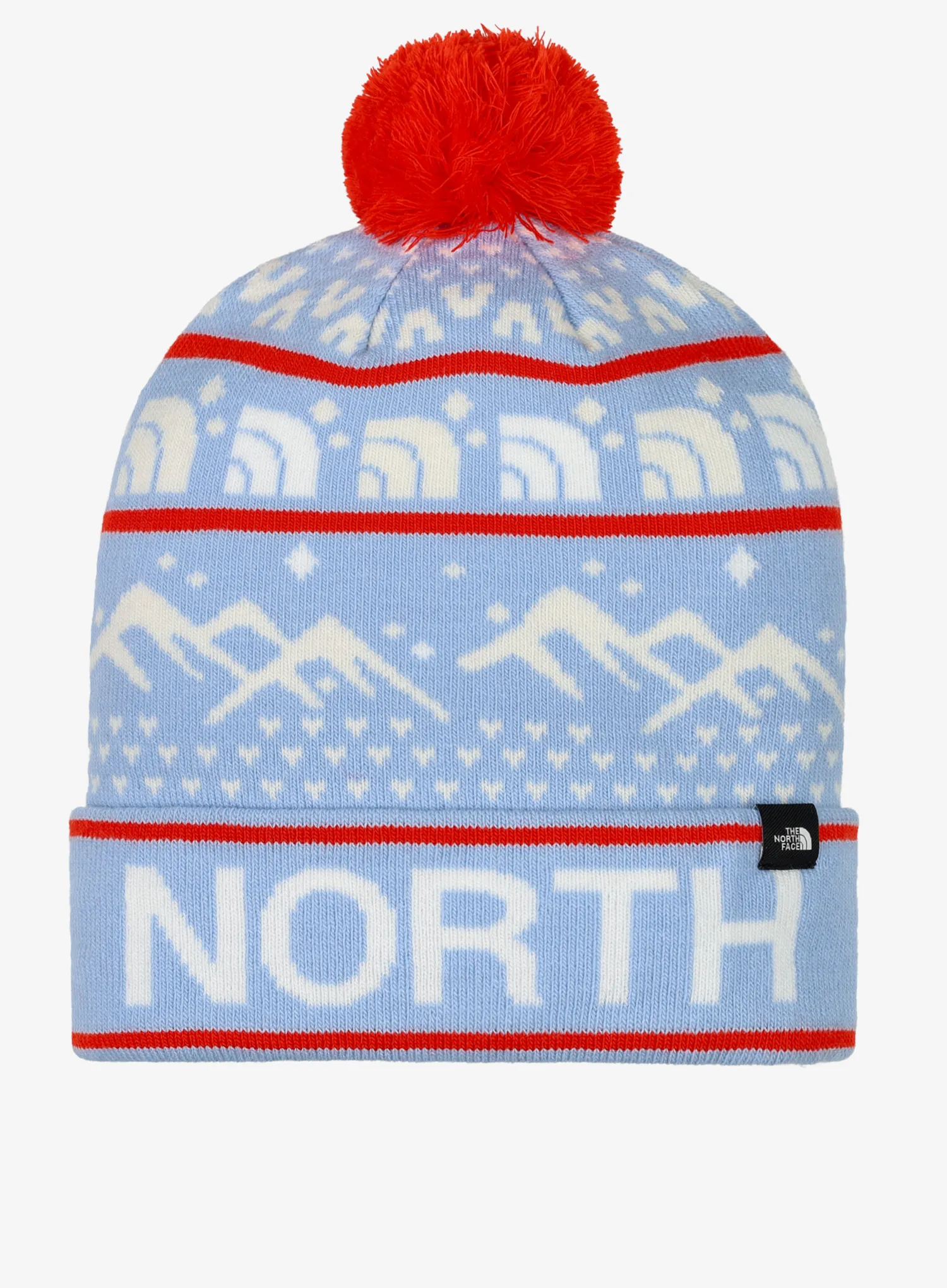 Zimní čepice The North Face Ski Tuke - cornflower/white dune/red
