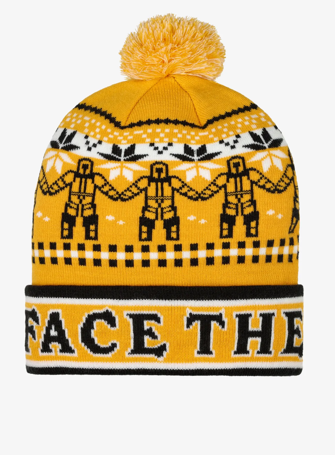 Zimní čepice The North Face Ski Tuke - summit gold him suit jacquard