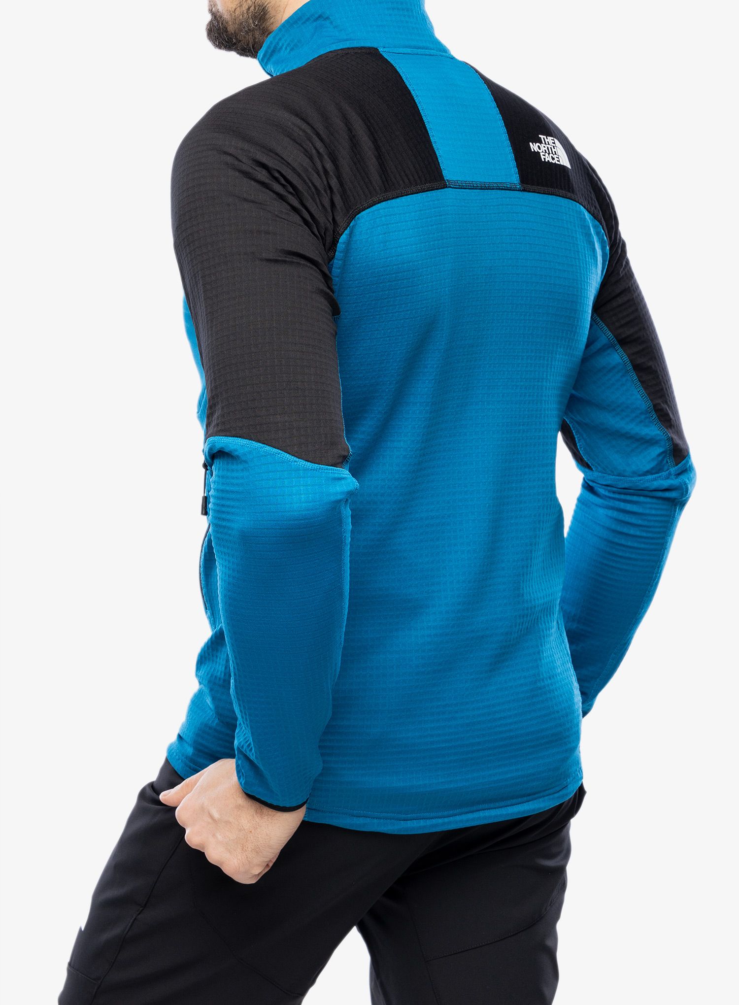 Outdoorova mikina The North Face Stormgap Powergrid Jacket - adriatic blue/black