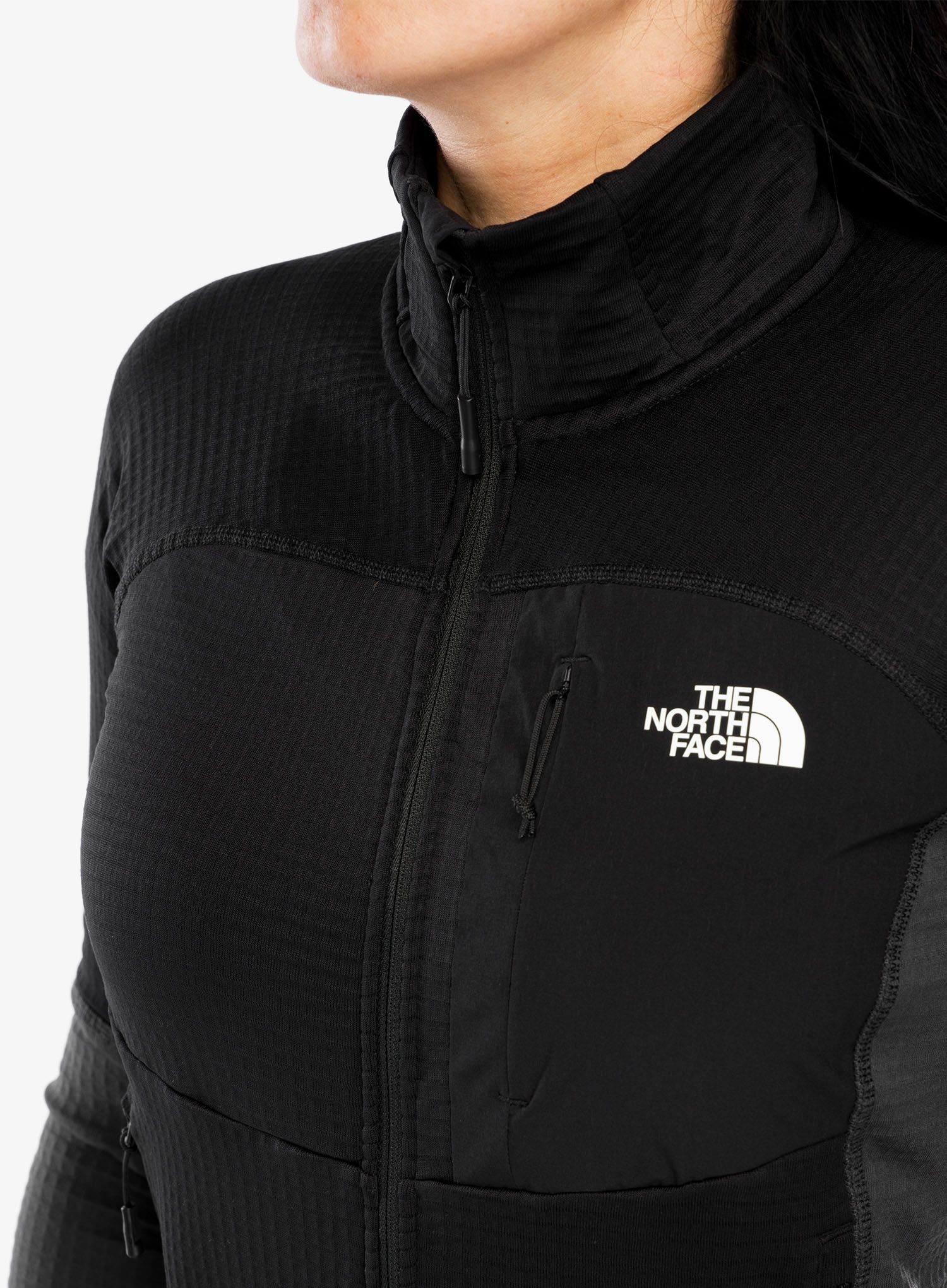 Dámská mikina bez kapuce The North Face Stormgap Powergrid Jacket - black/grey