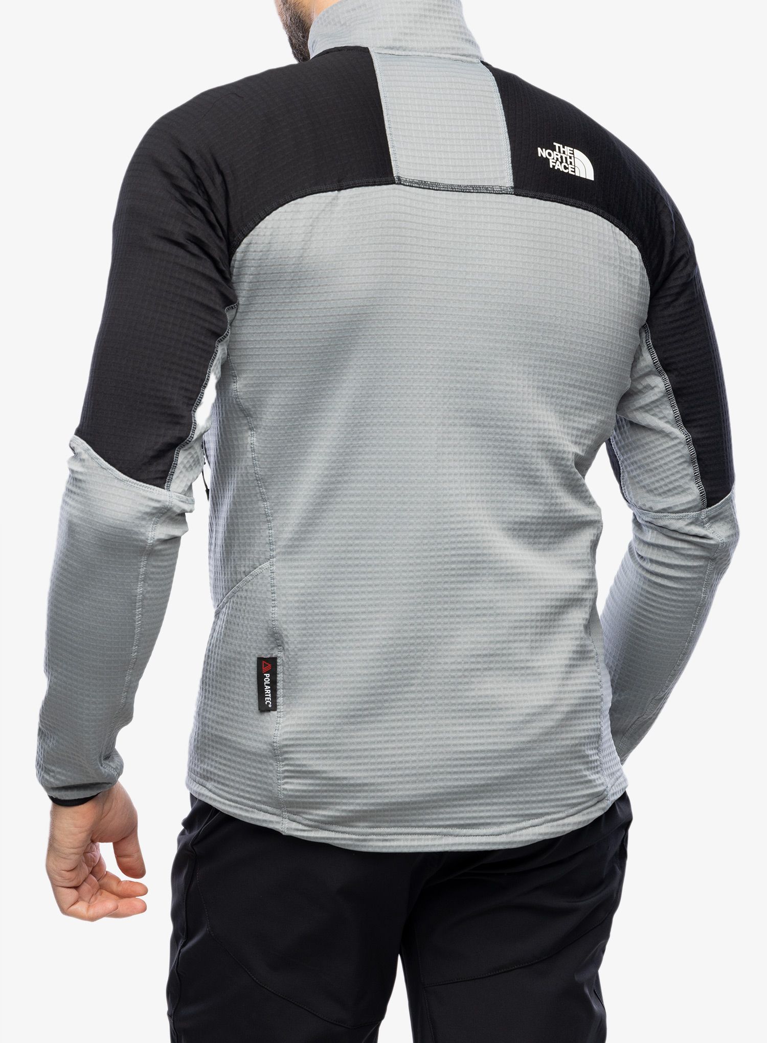 Mikina bez kapuce The North Face Stormgap Powergrid Jacket - grey/black