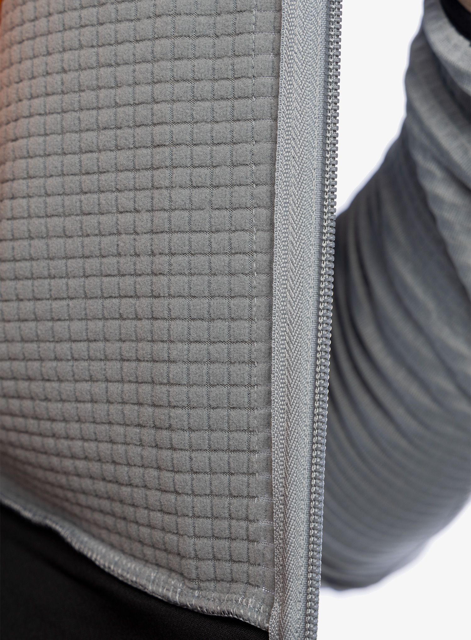 Mikina bez kapuce The North Face Stormgap Powergrid Jacket - grey/black