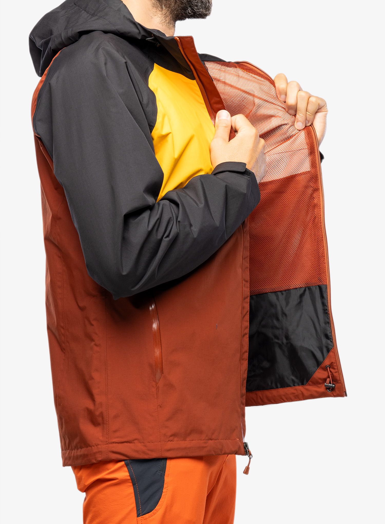 Bunda do deště The North Face Stratos Jacket - brown/gold
