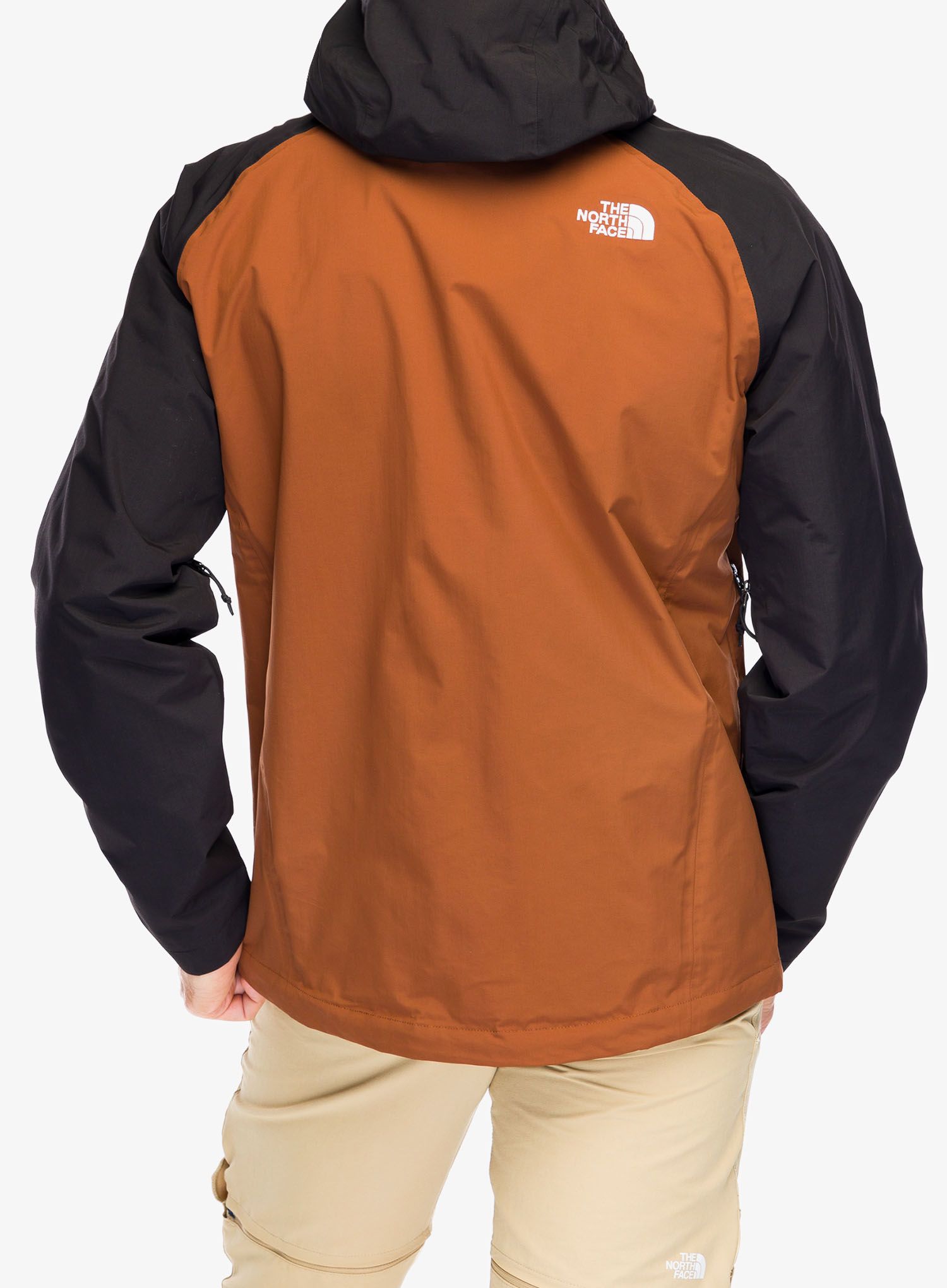 Bunda do deště The North Face Stratos Jacket - brown khaki/black