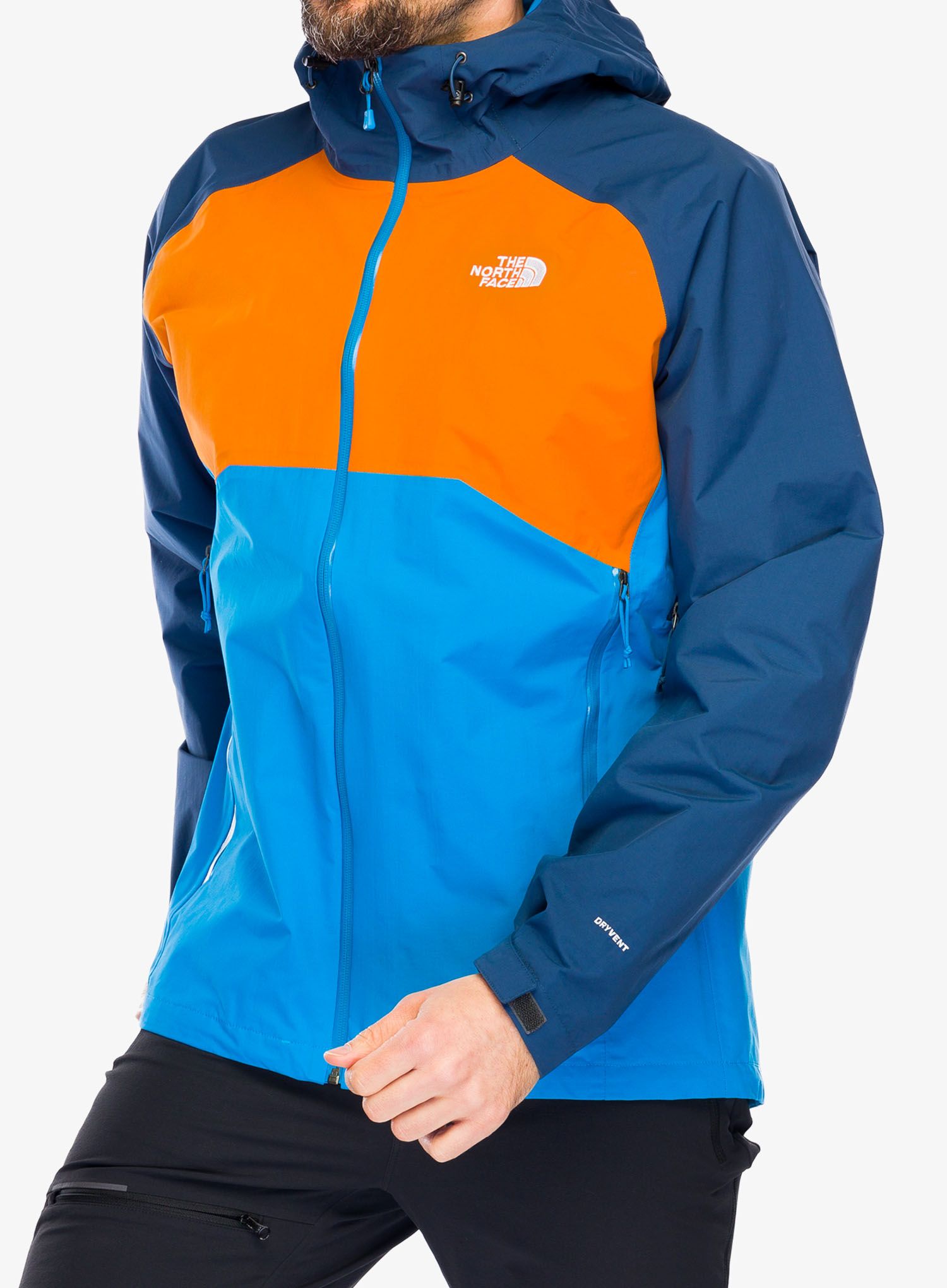Bunda do deště The North Face Stratos Jacket - desert rust/blue