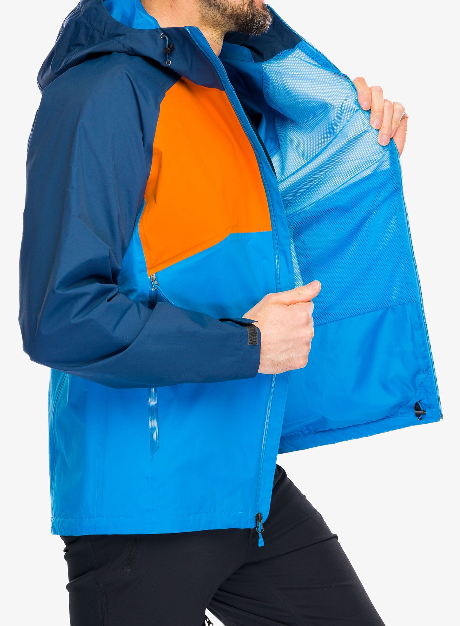 Bunda do deště The North Face Stratos Jacket - desert rust/blue
