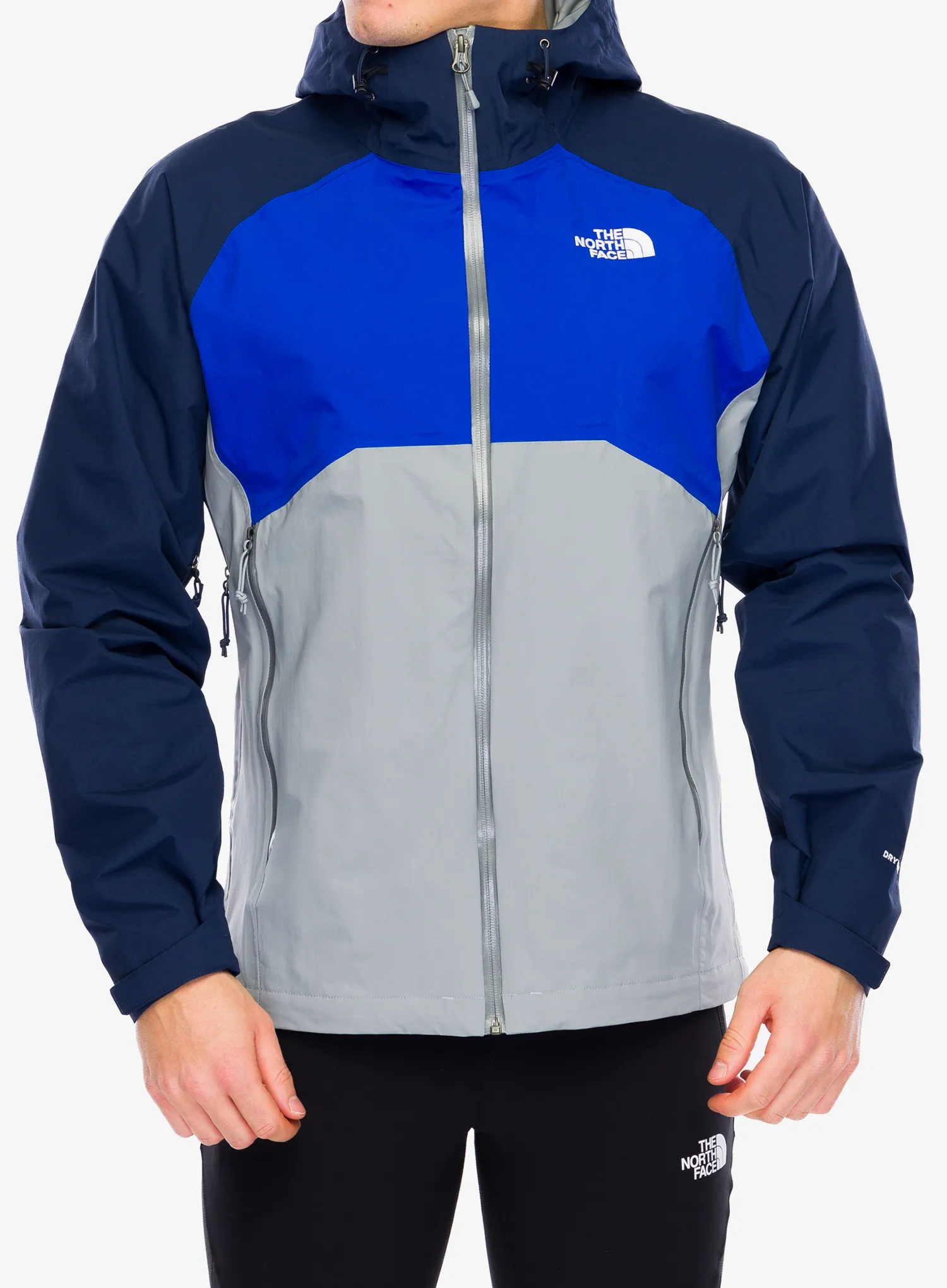 Bunda do deště The North Face Stratos Jacket - monument grey/tnf blue