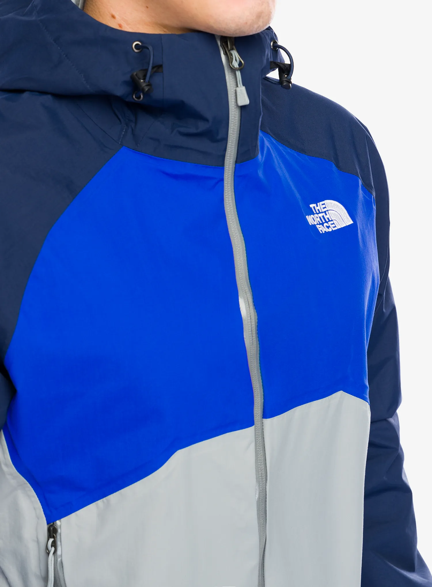 Bunda do deště The North Face Stratos Jacket - monument grey/tnf blue