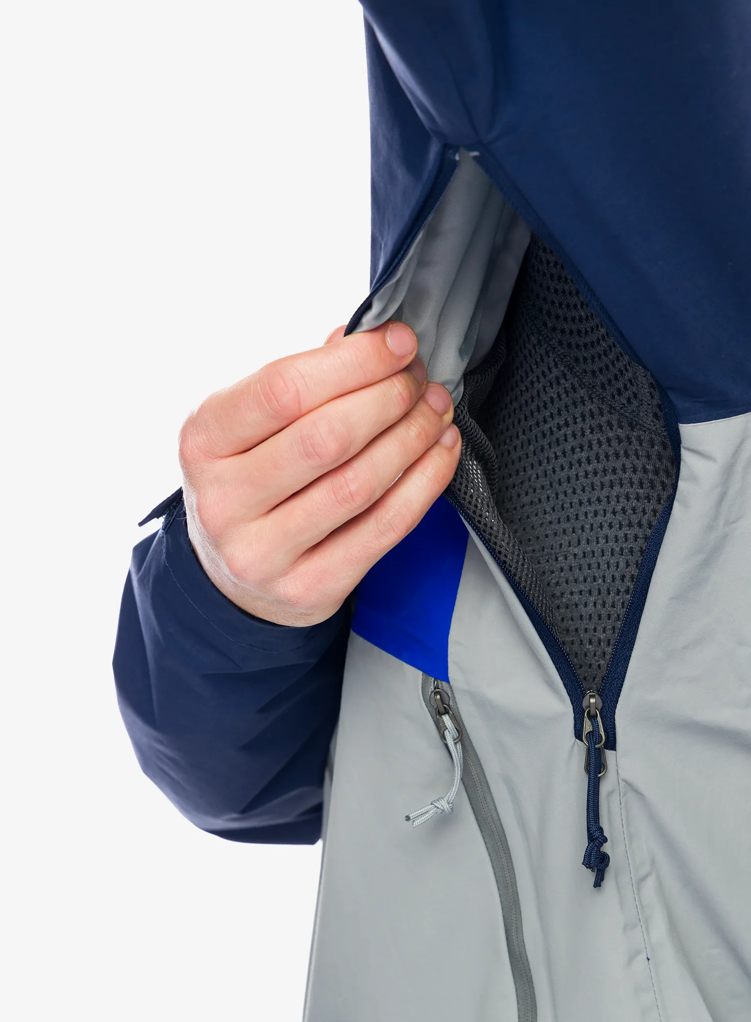 Bunda do deště The North Face Stratos Jacket - monument grey/tnf blue