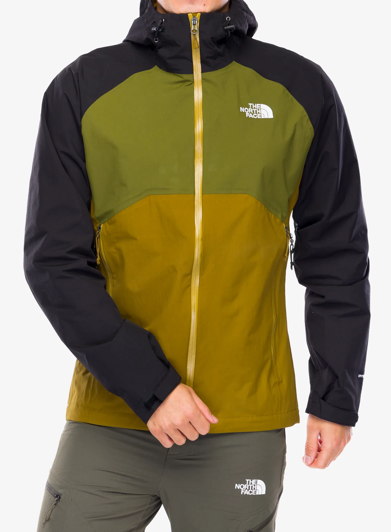 Bunda do deště The North Face Stratos Jacket - moss green/forest olive
