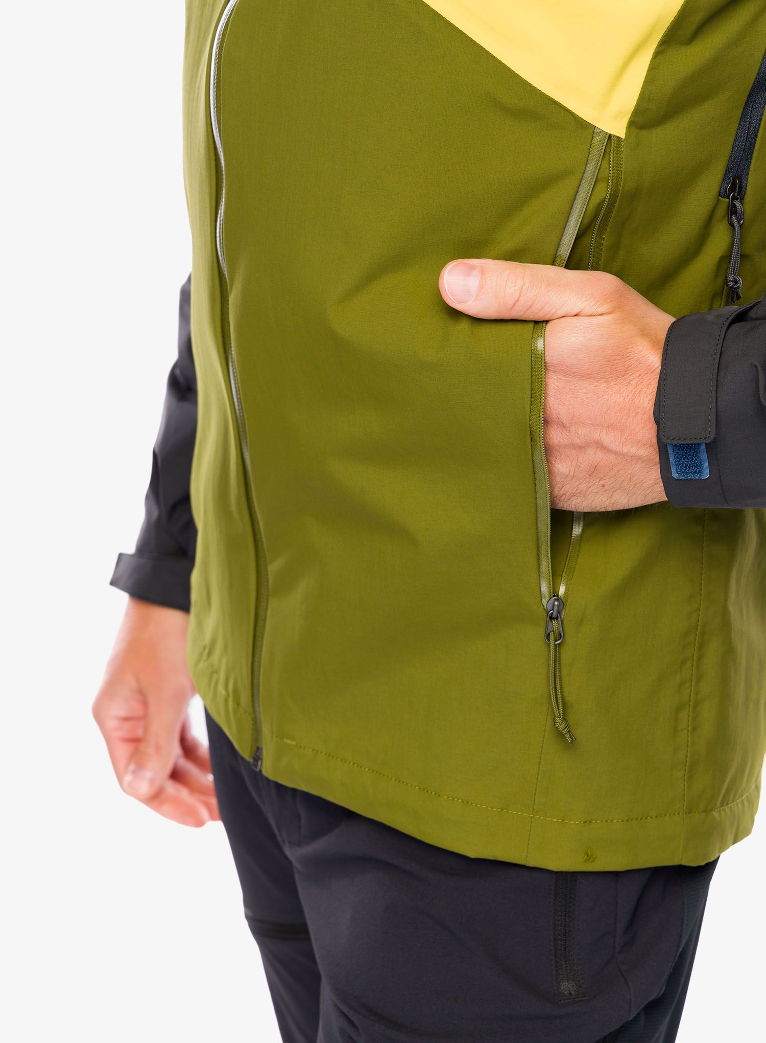 Bunda s membránou The North Face Stratos Jacket - olive/yellow silt
