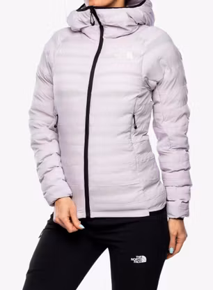Dámská péřová bunda The North Face Summit Breithorn 50/50 Hoodie - fog