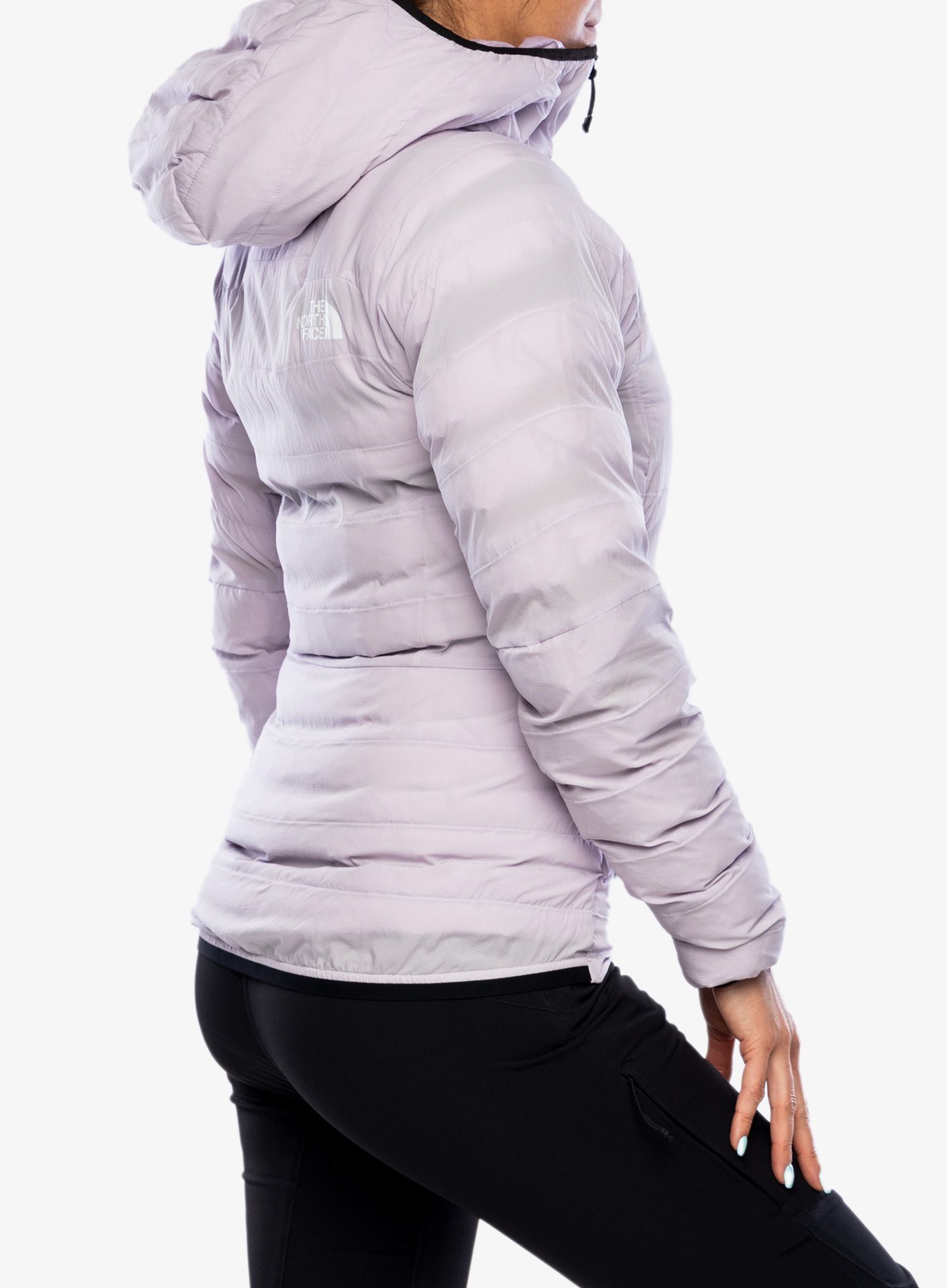 Dámská péřová bunda The North Face Summit Breithorn 50/50 Hoodie - fog