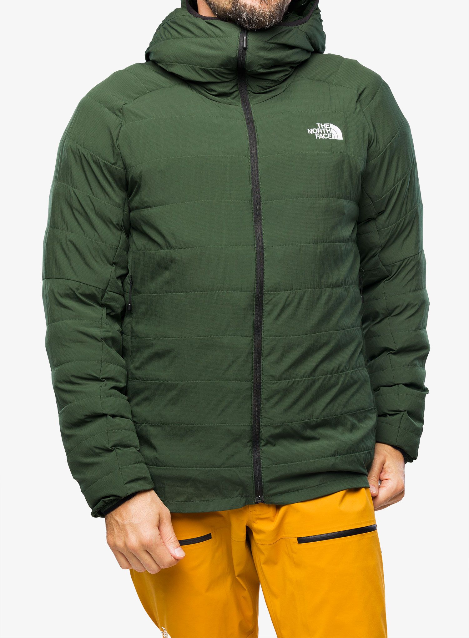 Péřová bunda pánská The North Face Summit Breithorn 50/50 Hoodie - pine needle