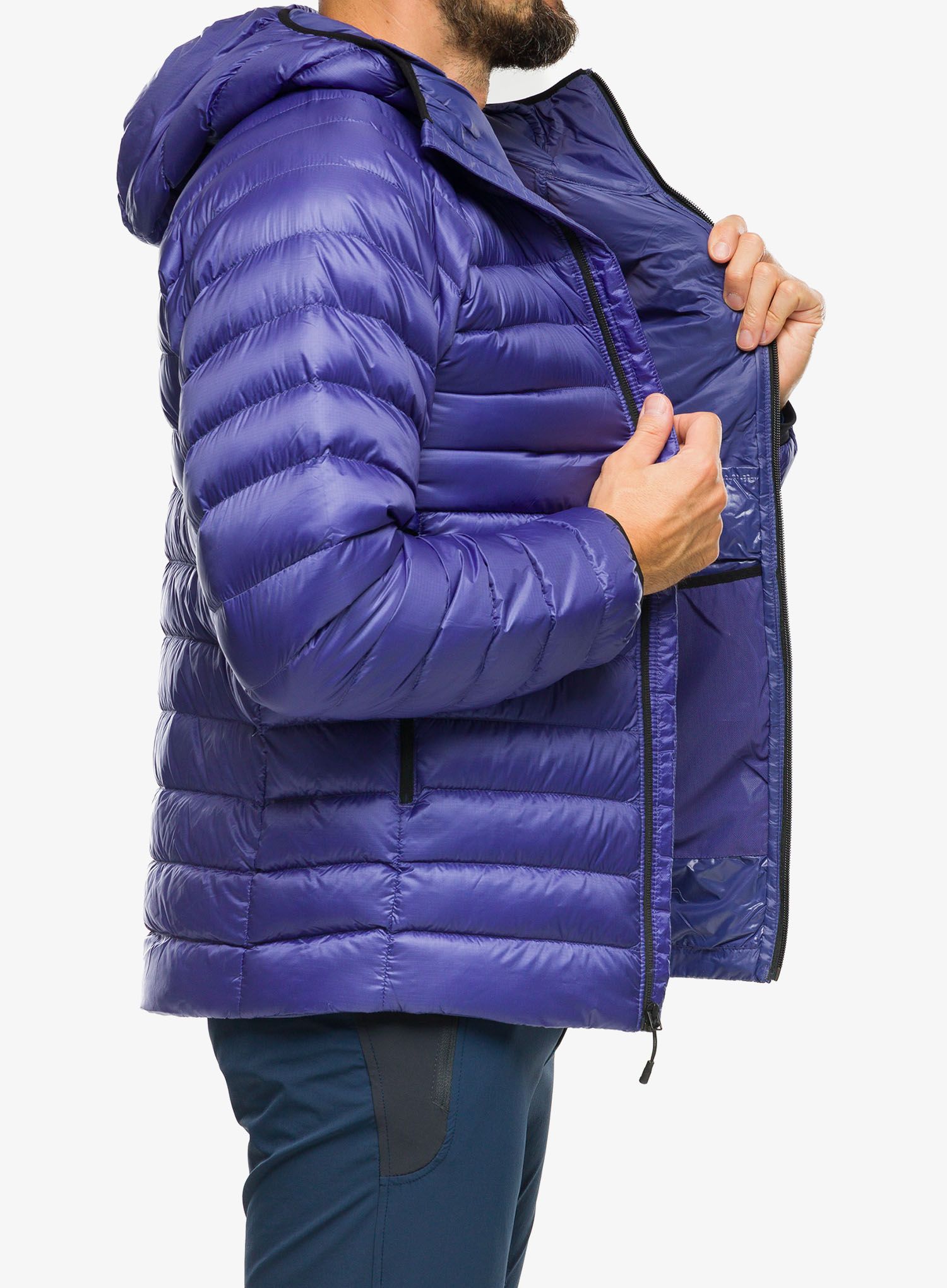 Péřová bunda The North Face Summit Breithorn Hoodie - cave blue