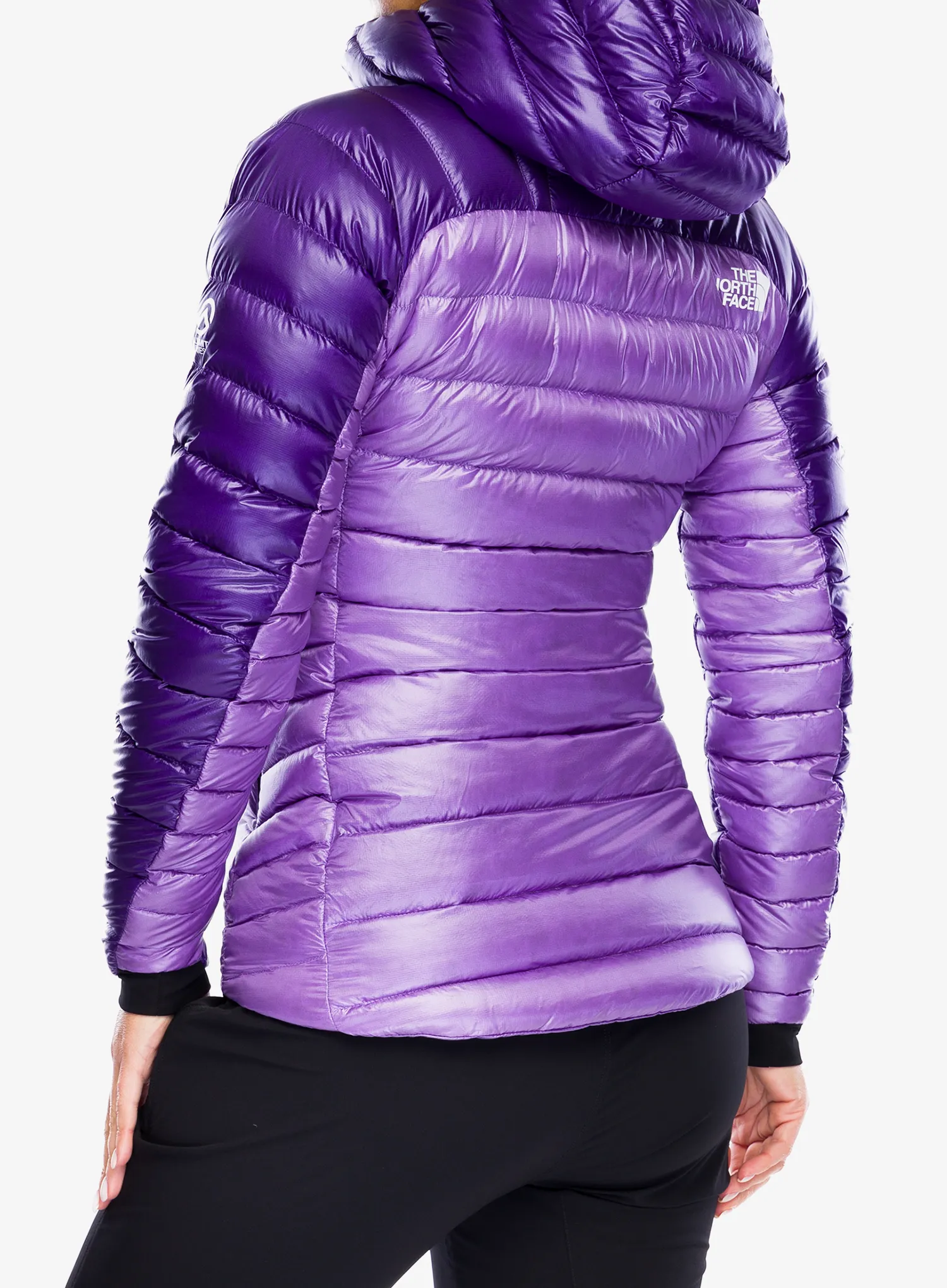 Dámská péřová bunda The North Face Summit Breithorn Hoodie - peak purple/purple granite