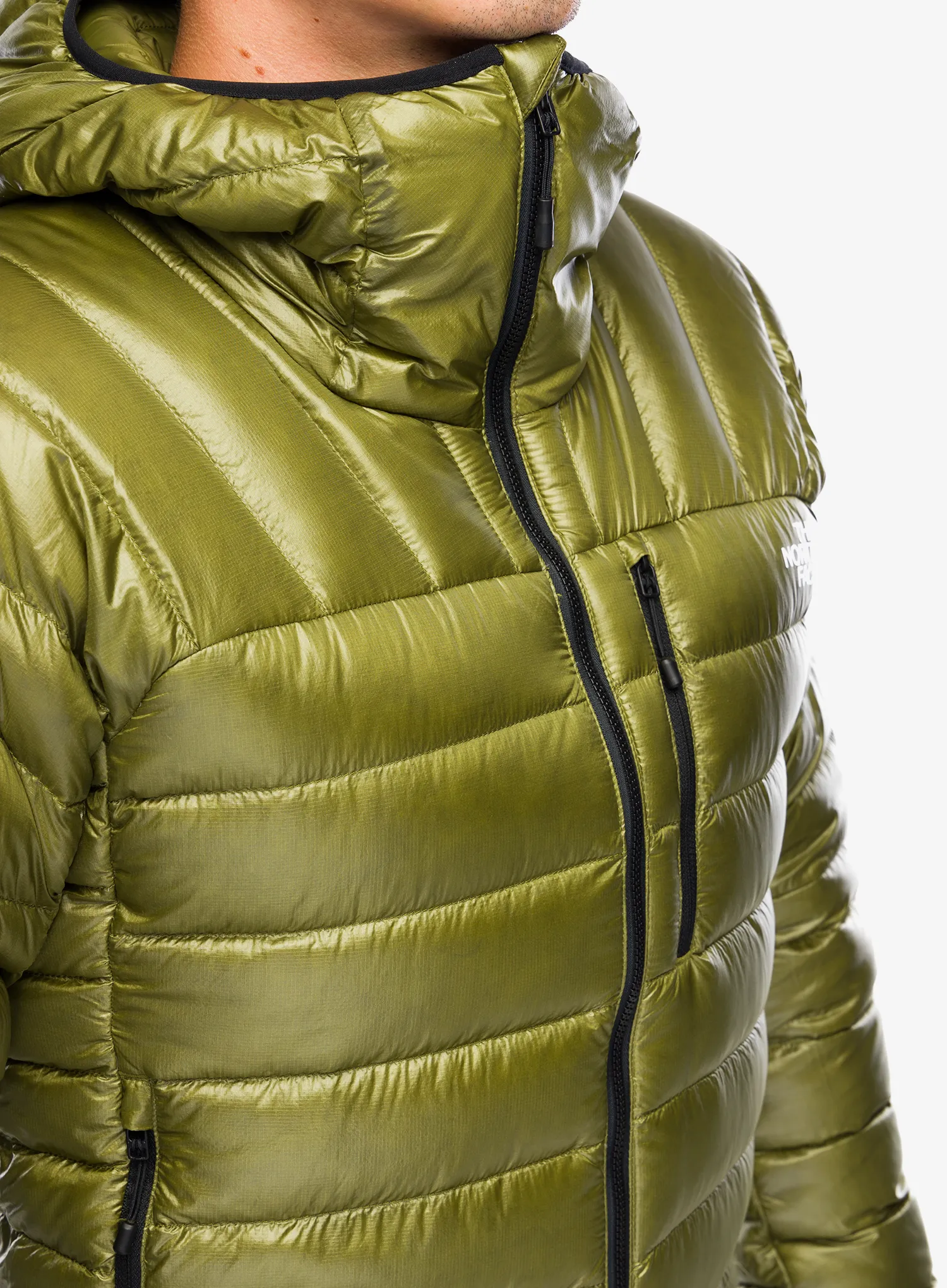 Péřová bunda The North Face Summit Breithorn Hoodie - forest olive