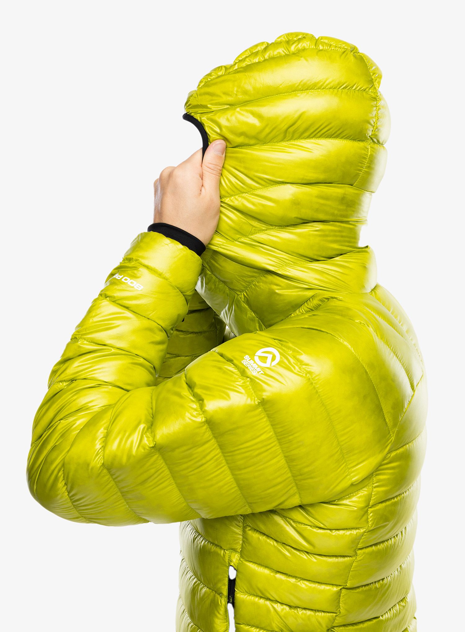 Péřová bunda The North Face Summit Breithorn Hoodie - meadow grass