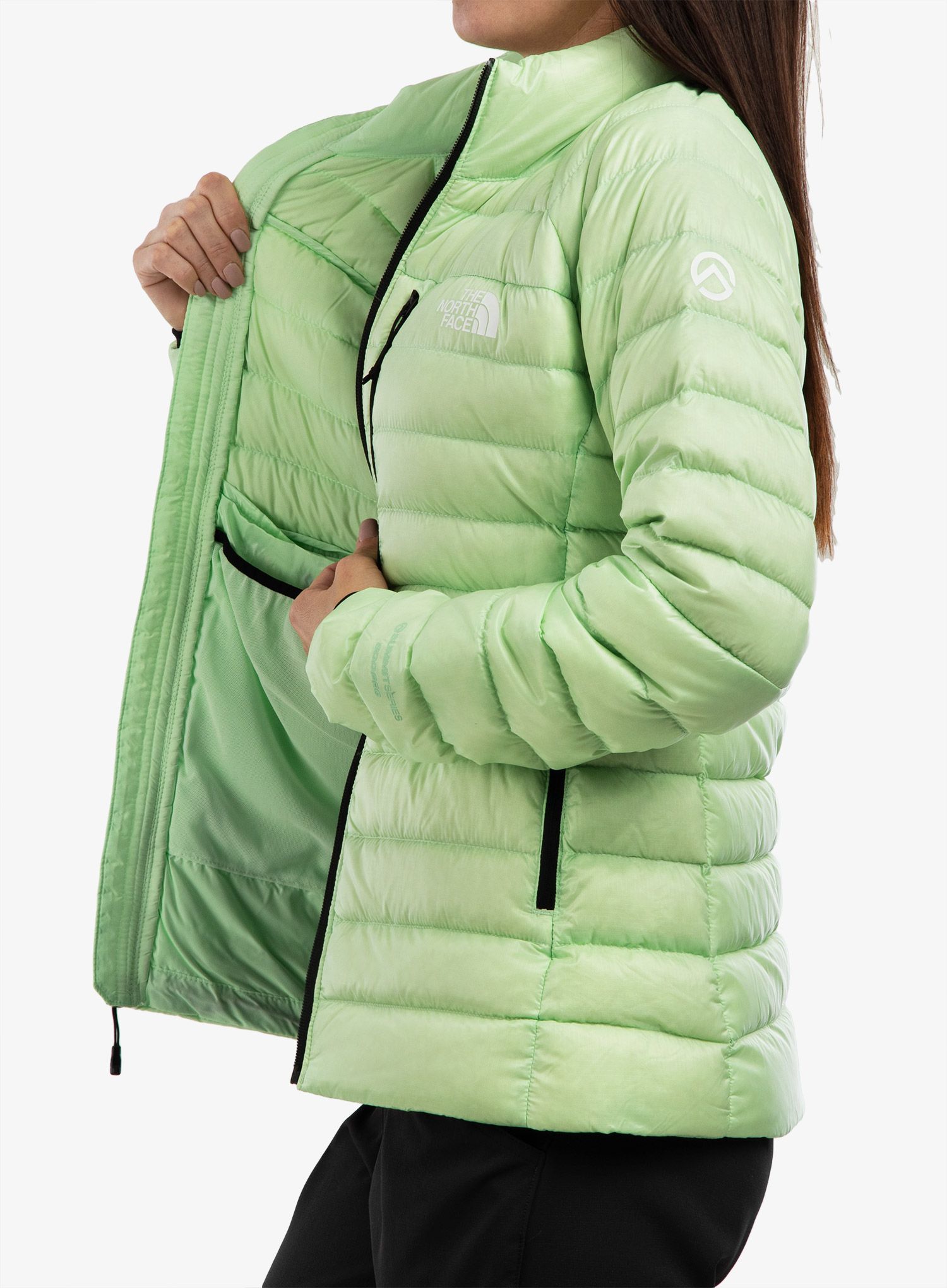 Dámská péřová bunda The North Face Summit Breithorn Jacket - patina green