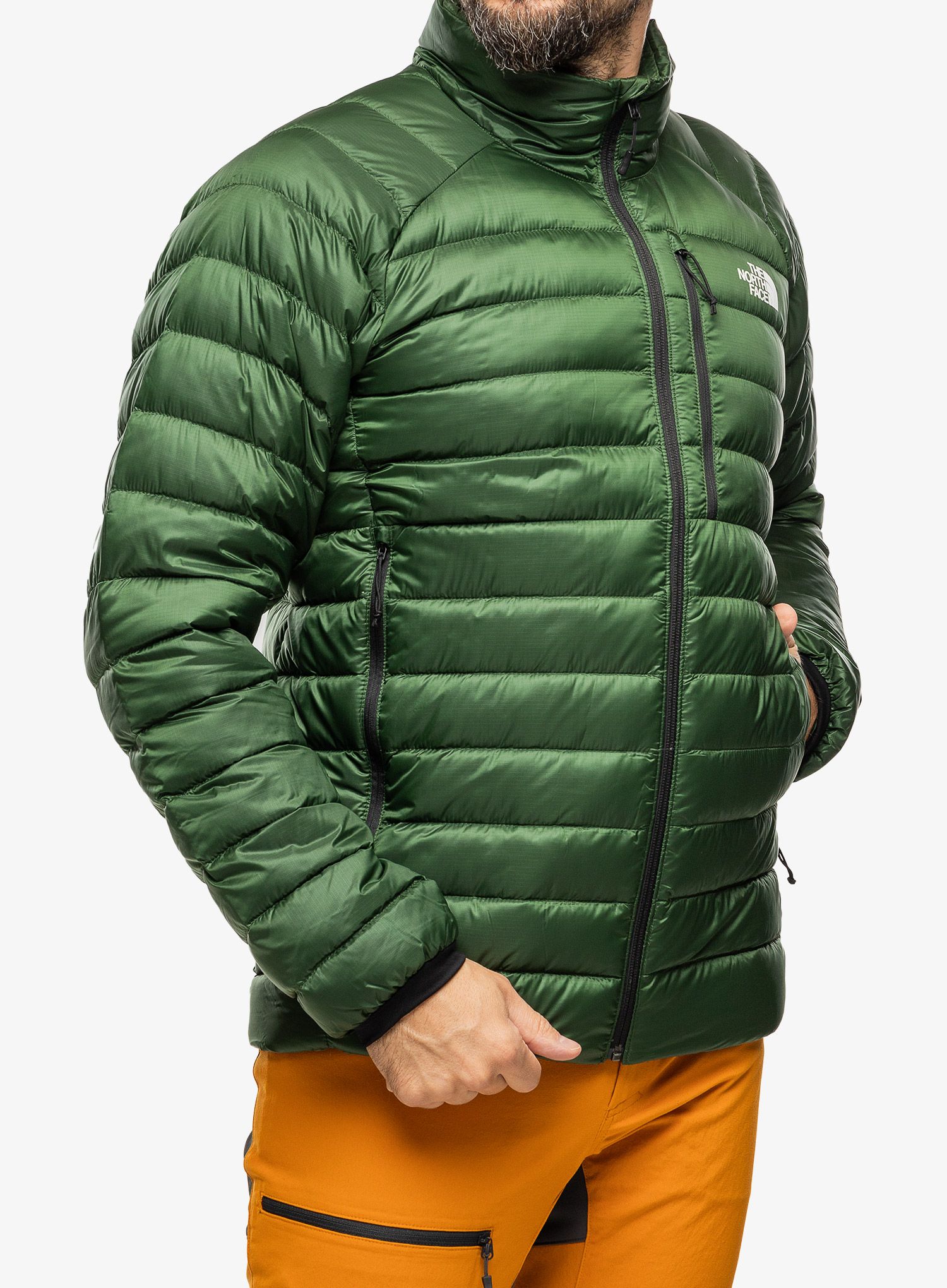 Péřová bunda pánská The North Face Summit Breithorn Jacket - pine needle