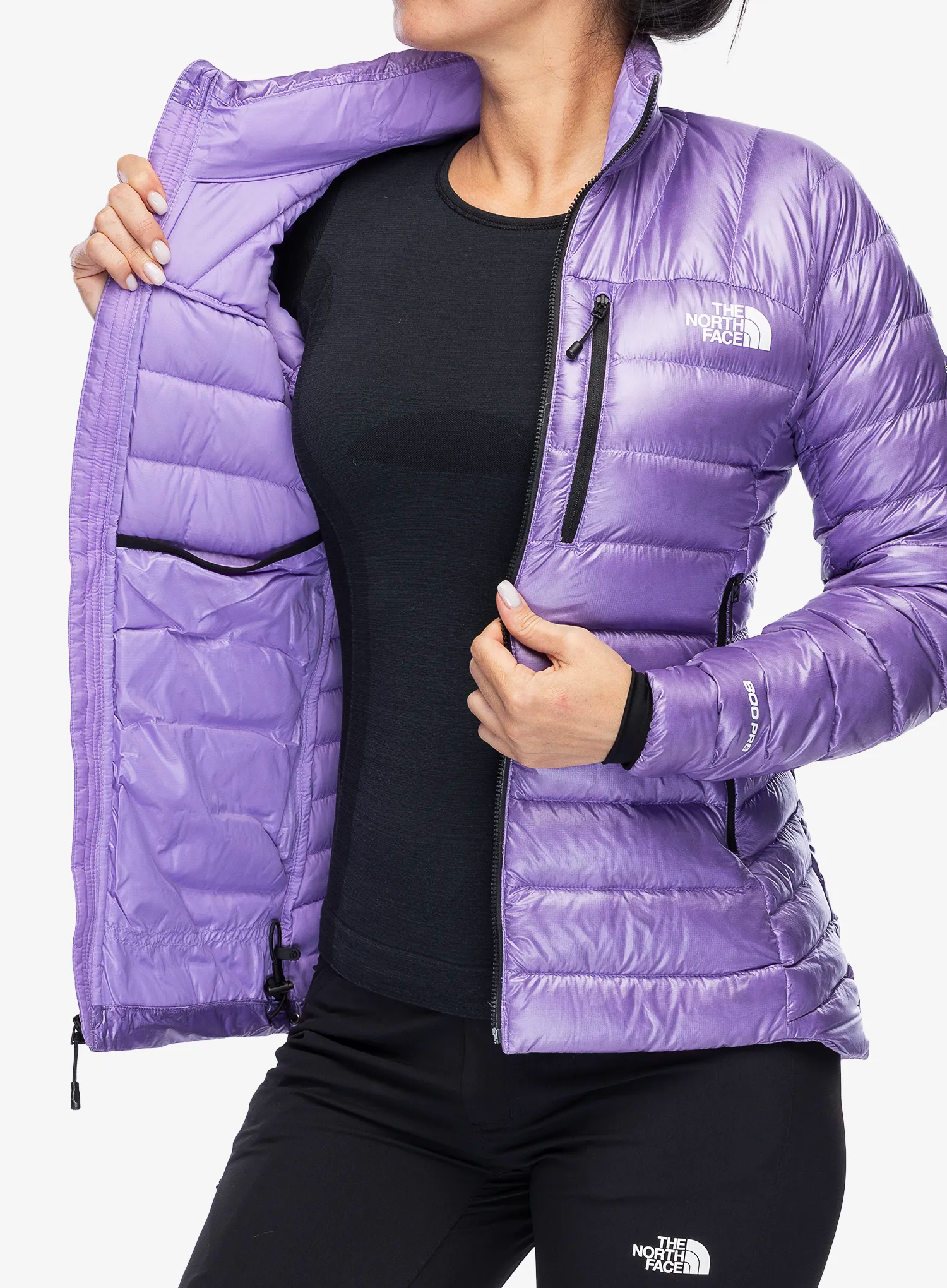 Dámská péřová bunda The North Face Summit Breithorn Jacket - purple granite