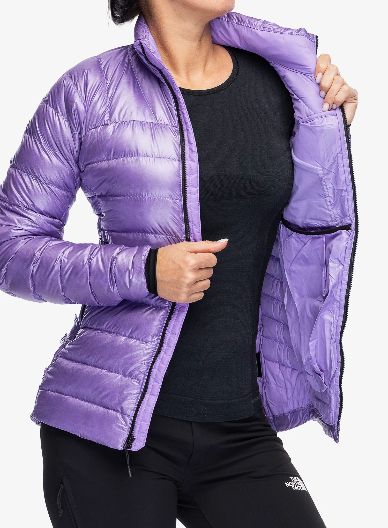 Dámská péřová bunda The North Face Summit Breithorn Jacket - purple granite