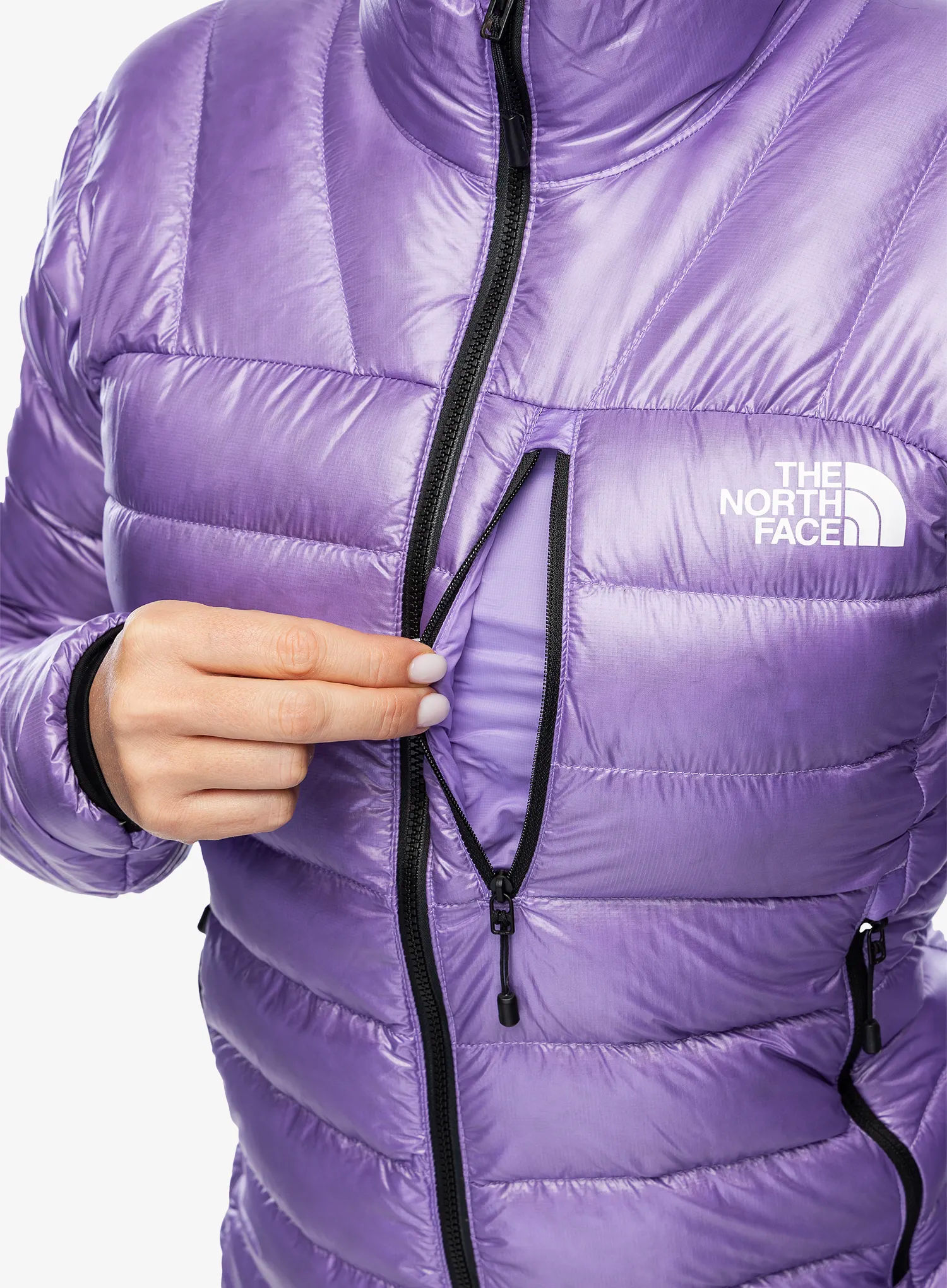 Dámská péřová bunda The North Face Summit Breithorn Jacket - purple granite