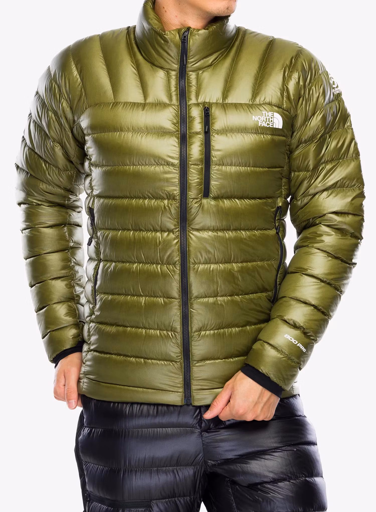 Péřová bunda The North Face Summit Breithorn Jacket - forest olive