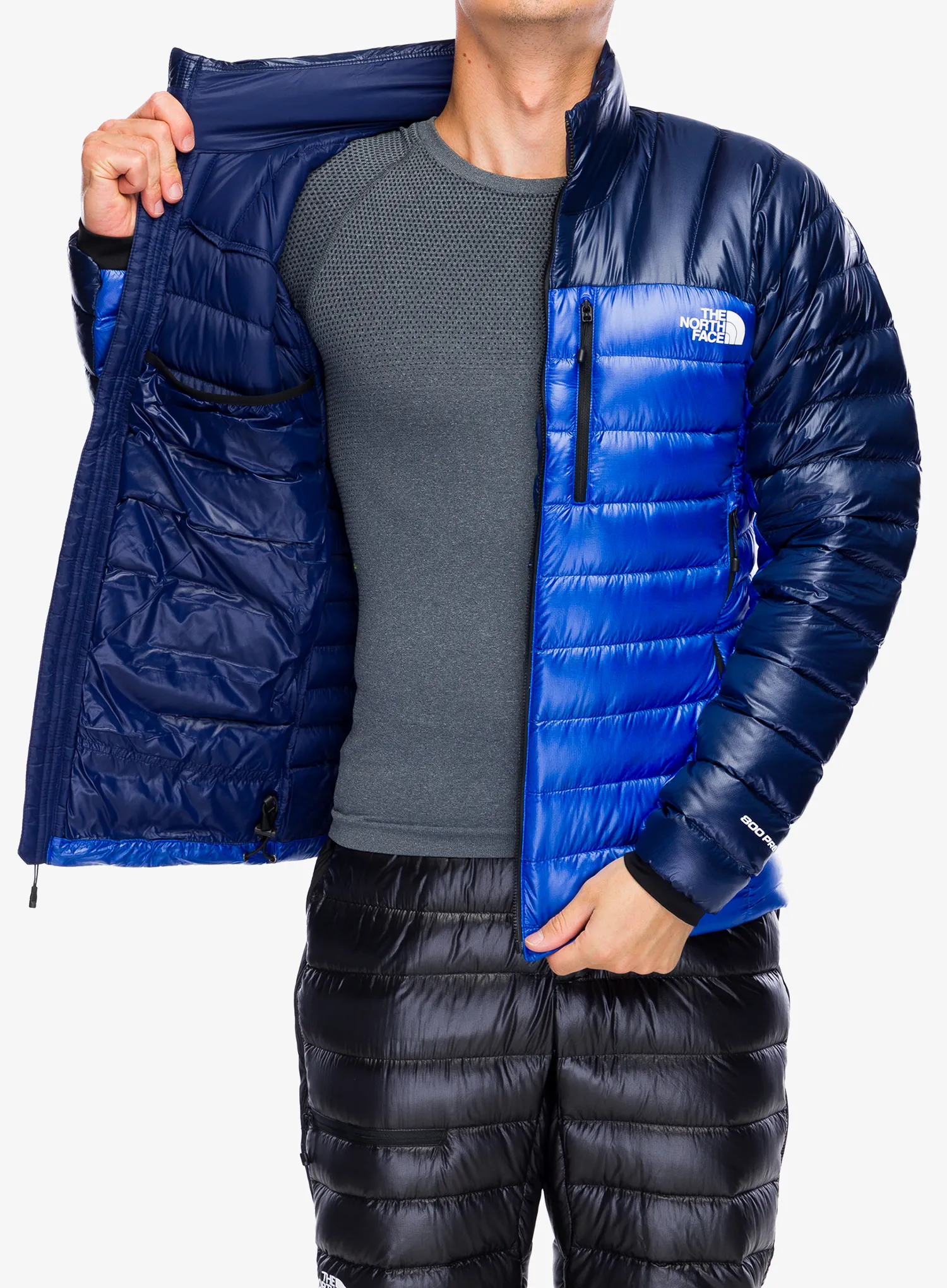 Péřová bunda The North Face Summit Breithorn Jacket - tnf blue/eagle blue