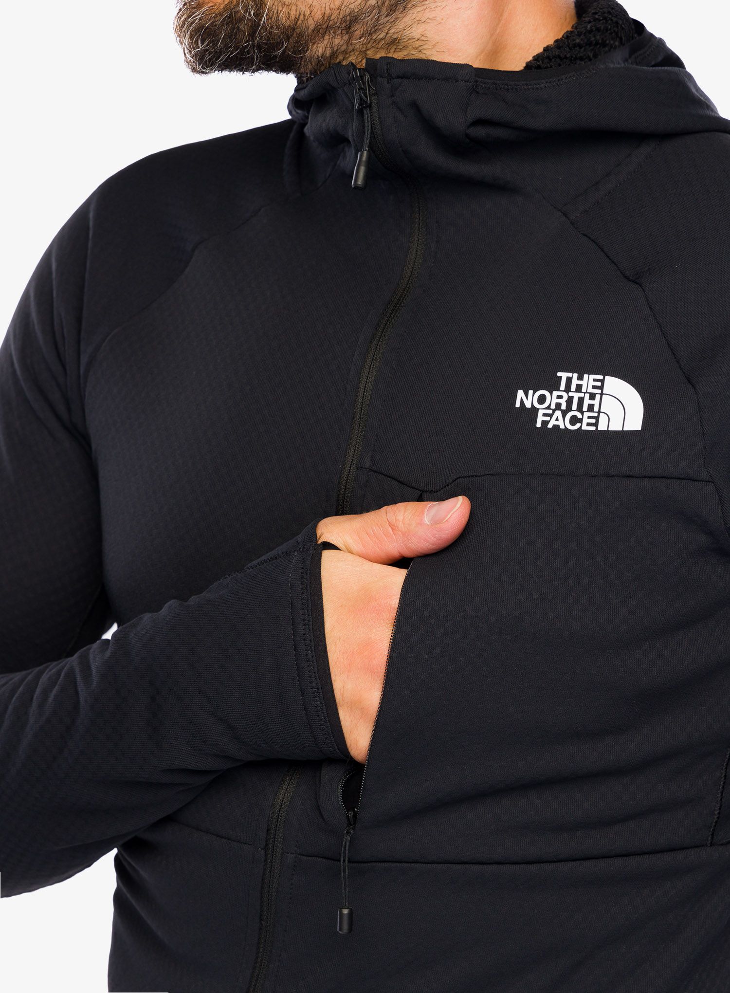 Fleecová mikina The North Face Summit FutureFleece FZ Hoodie - blk