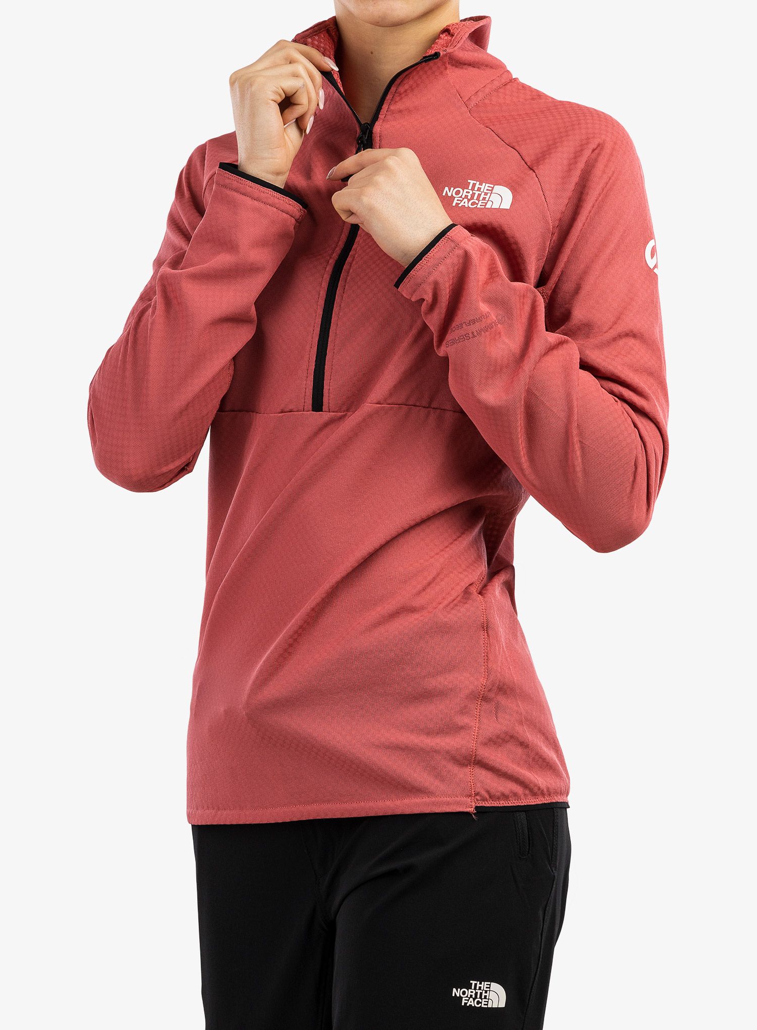 Dámska mikina  The North Face Summit FutureFleece LT 1/2 Zip - s.rose