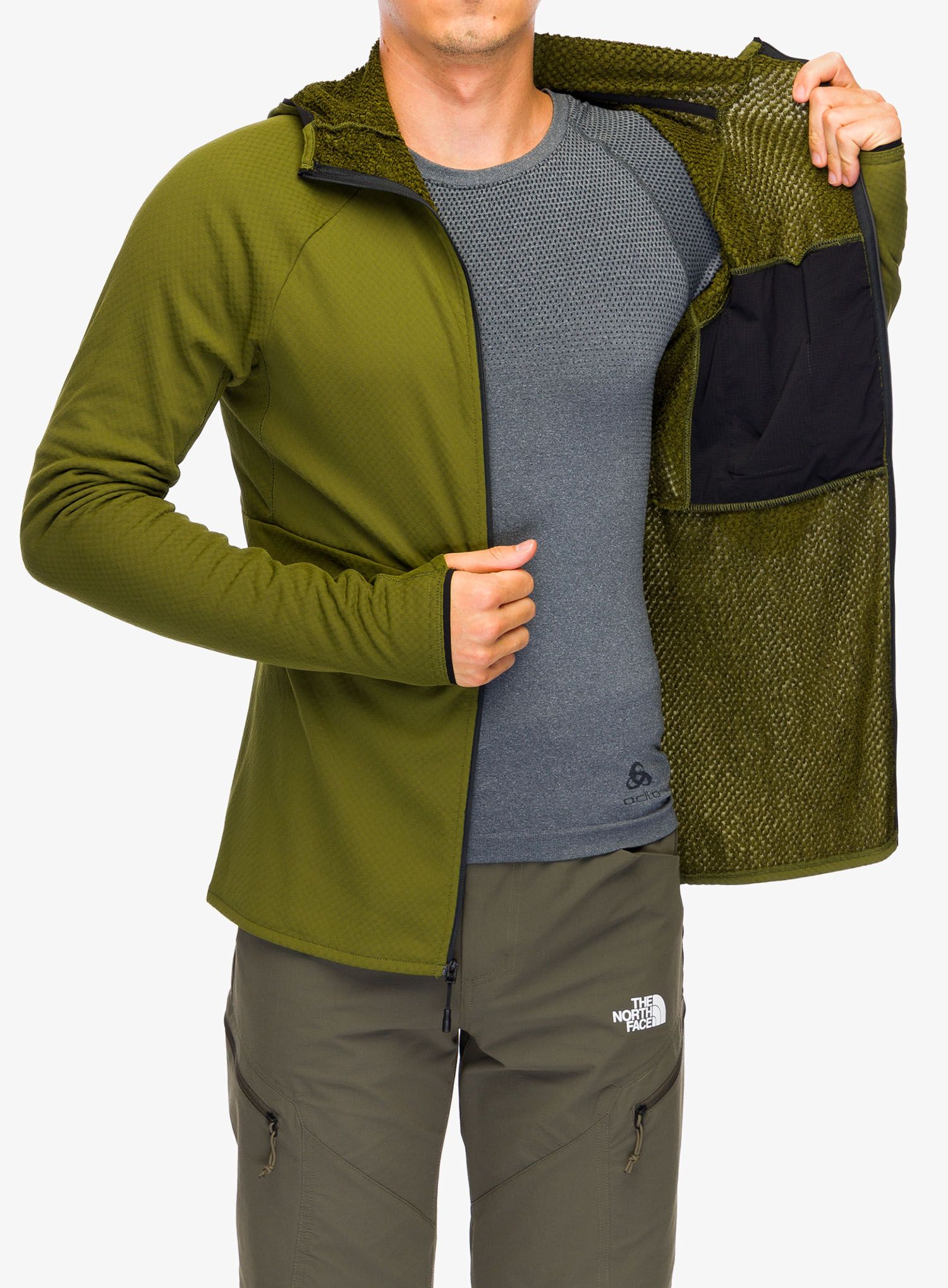 Mikina s kapucí The North Face Summit Futurefleece FZ Hoodie - forest olive